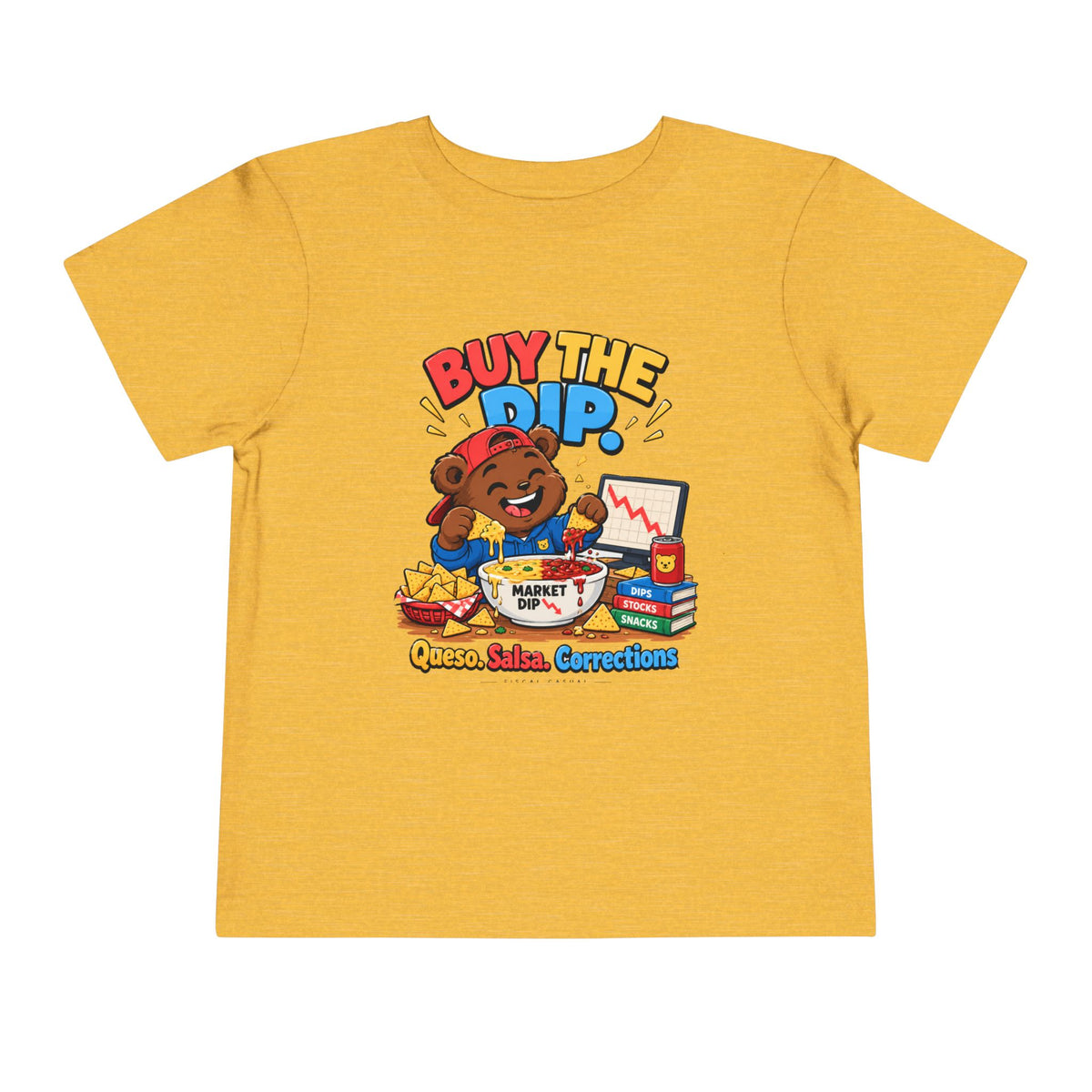 BUY THE DIP BEAR. Toddler Tee | Funny Finance Kids Clothing