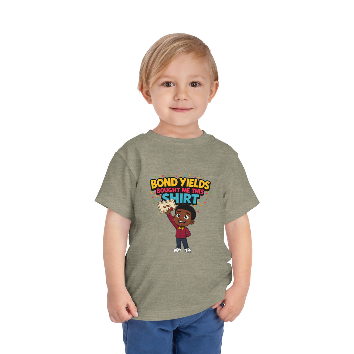BOND YIELDS BOUGHT ME THIS SHIRT. Boys' Toddler Tee | Funny Finance Kids Clothing
