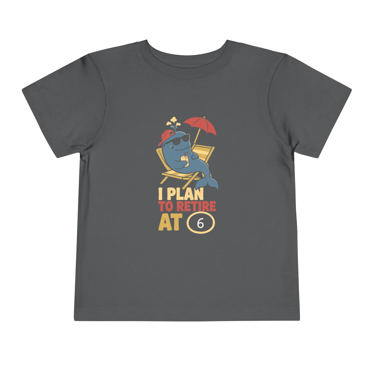 I PLAN TO RETIRE AT [AGE]. Toddler Tee | Personalized Funny Finance Kids Shirt