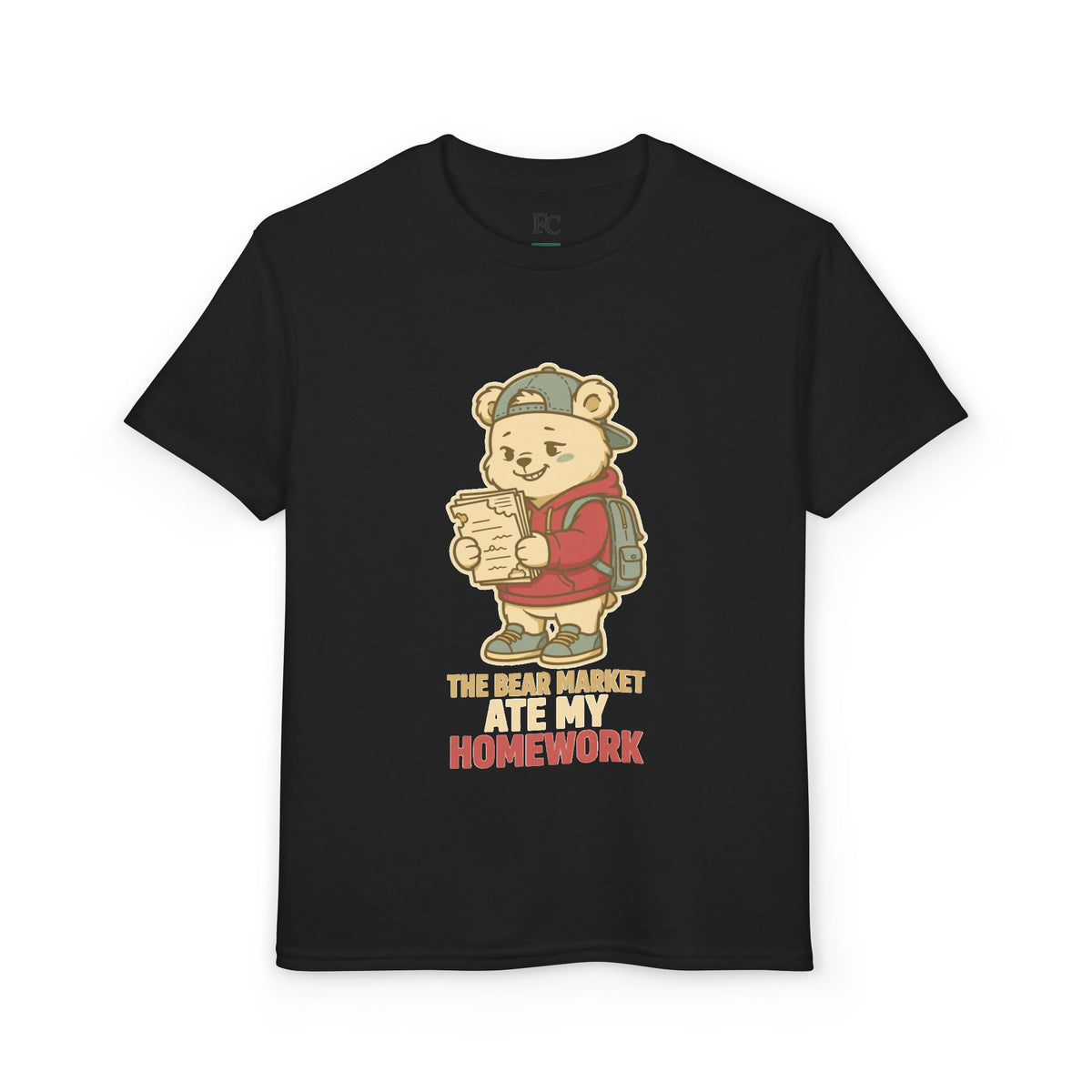 THE BEAR MARKET ATE MY HOMEWORK. Youth Tee