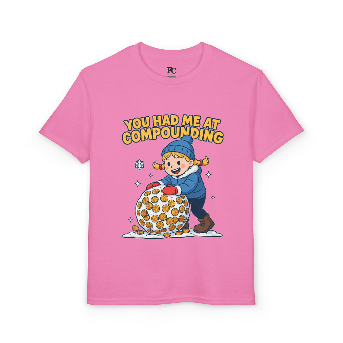 YOU HAD ME AT COMPOUNDING. Girls' Youth Tee | Funny Finance Kids Clothing