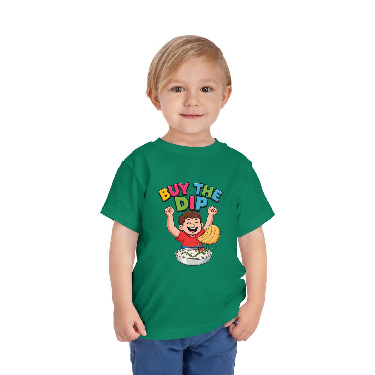 BUY THE DIP. Boys' Toddler Tee | Funny Finance Kids Clothing