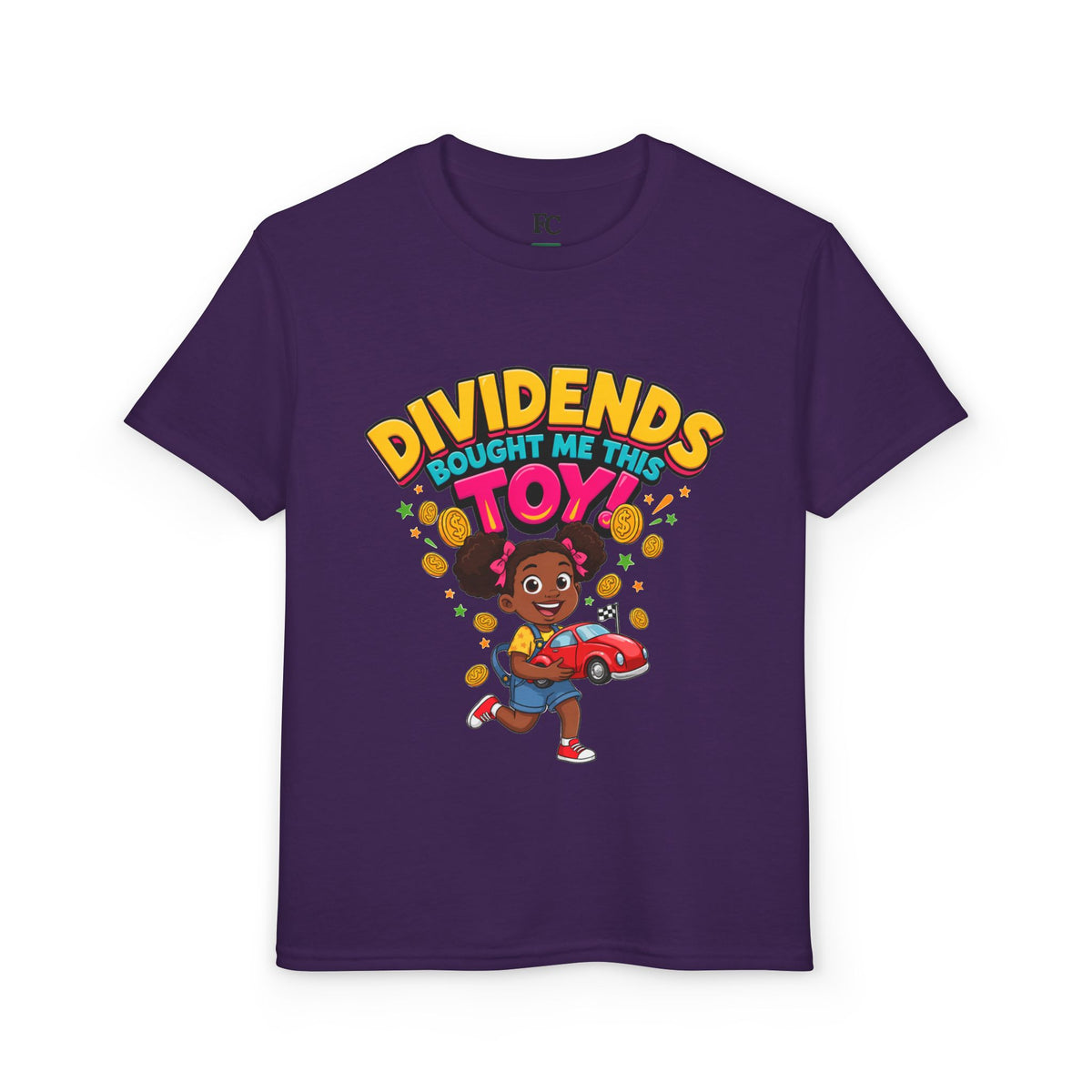 DIVIDENDS BOUGHT ME THIS TOY. Girls' Youth Tee | Funny Finance Kids Clothing