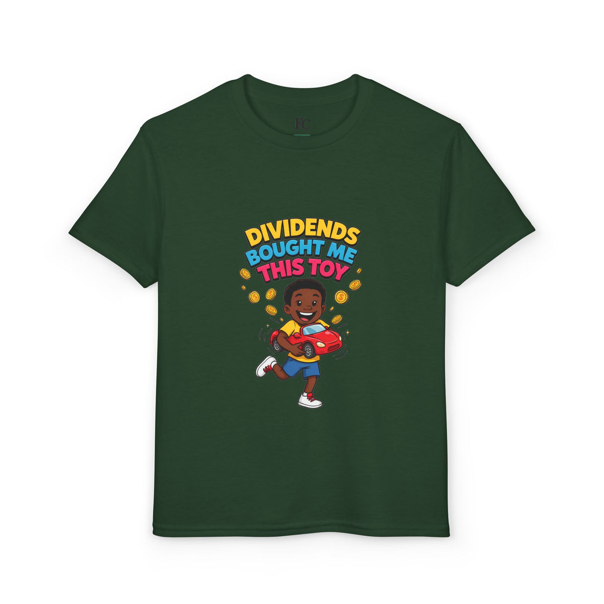 DIVIDENDS BOUGHT ME THIS TOY. Boys' Youth Tee | Funny Finance Kids Clothing