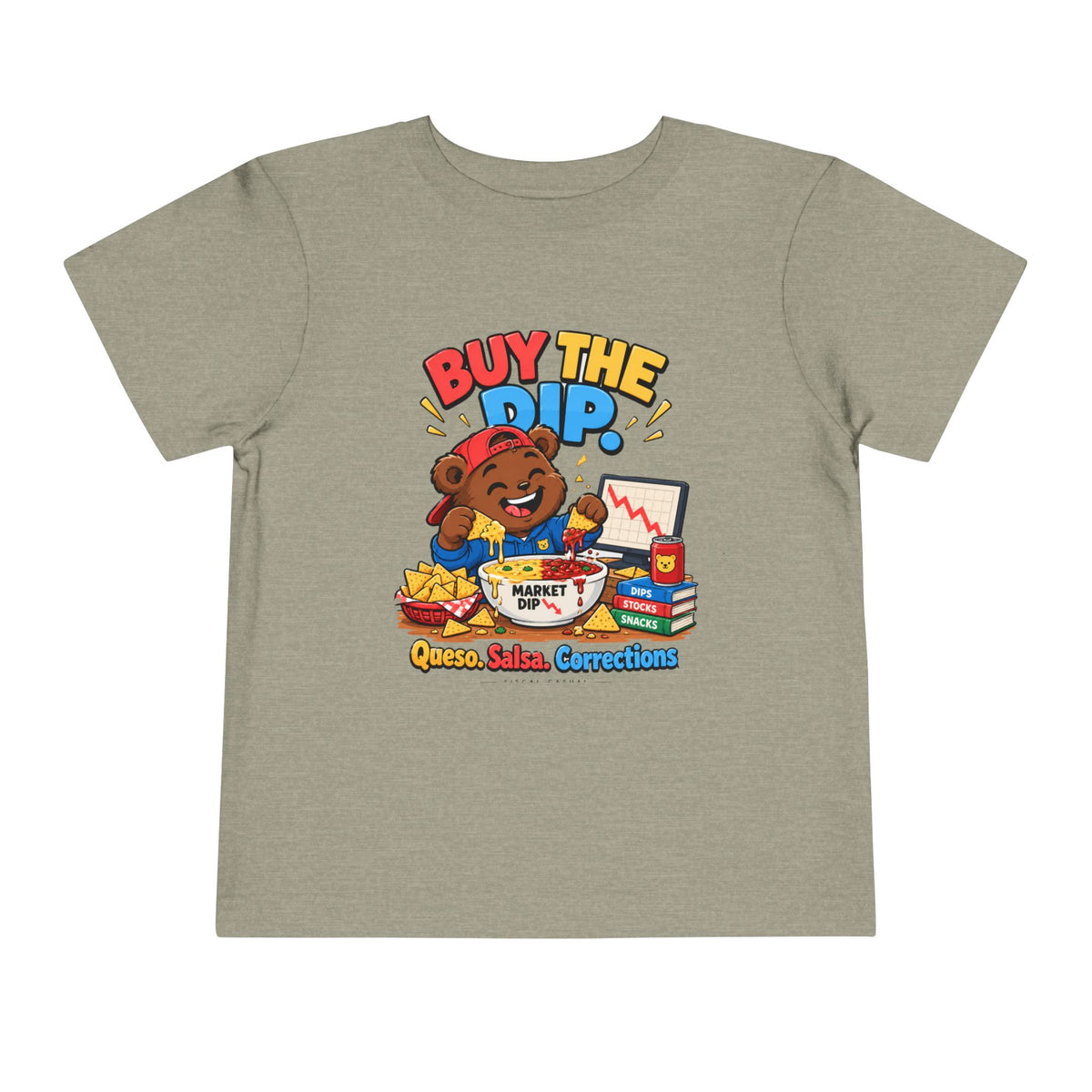 BUY THE DIP BEAR. Toddler Tee | Funny Finance Kids Clothing