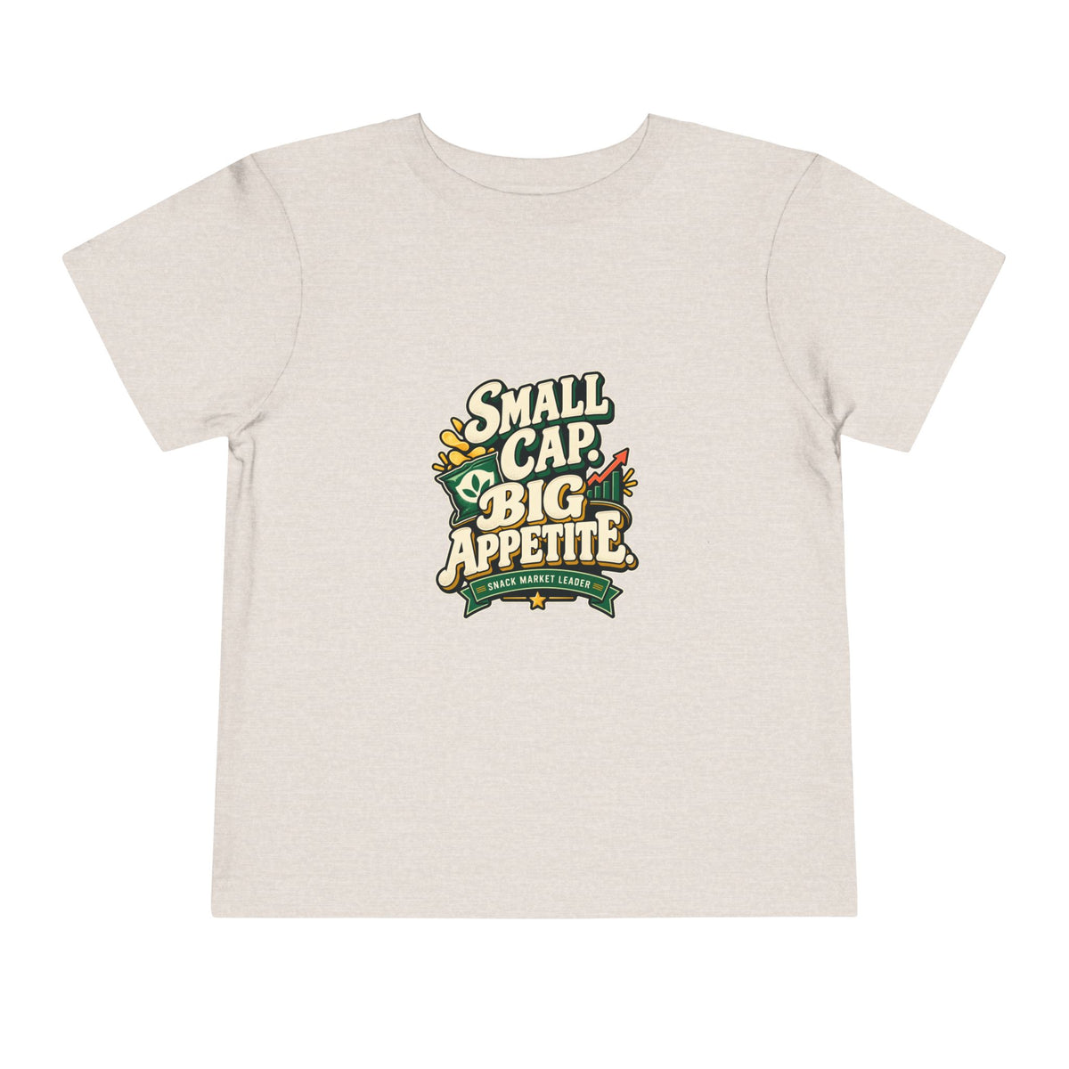 SMALL CAP. BIG APPETITE. Toddler Tee | Funny Finance Kids Clothing