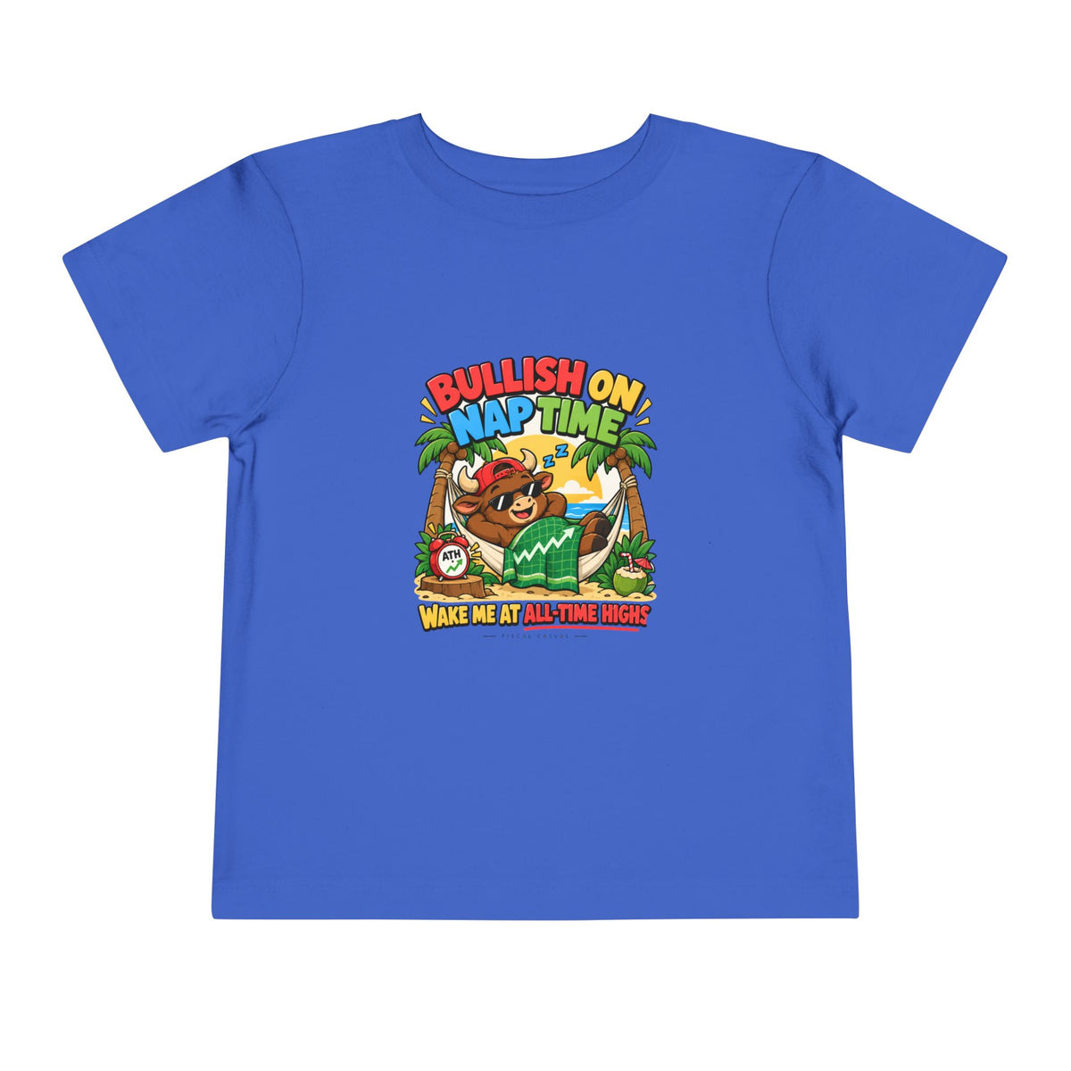 BULL NAP TIME. Toddler Tee | Funny Finance Kids Clothing