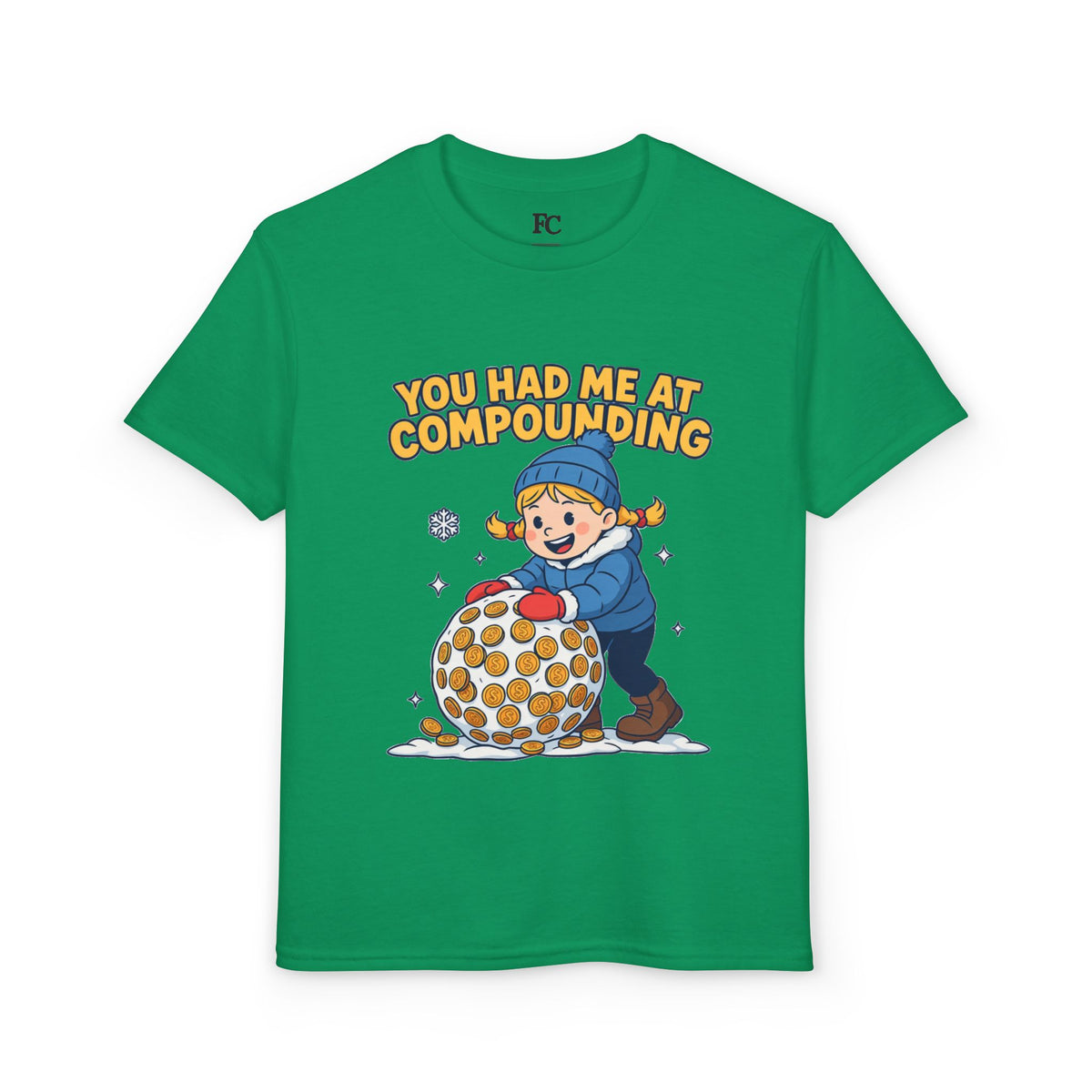 YOU HAD ME AT COMPOUNDING. Girls' Youth Tee | Funny Finance Kids Clothing
