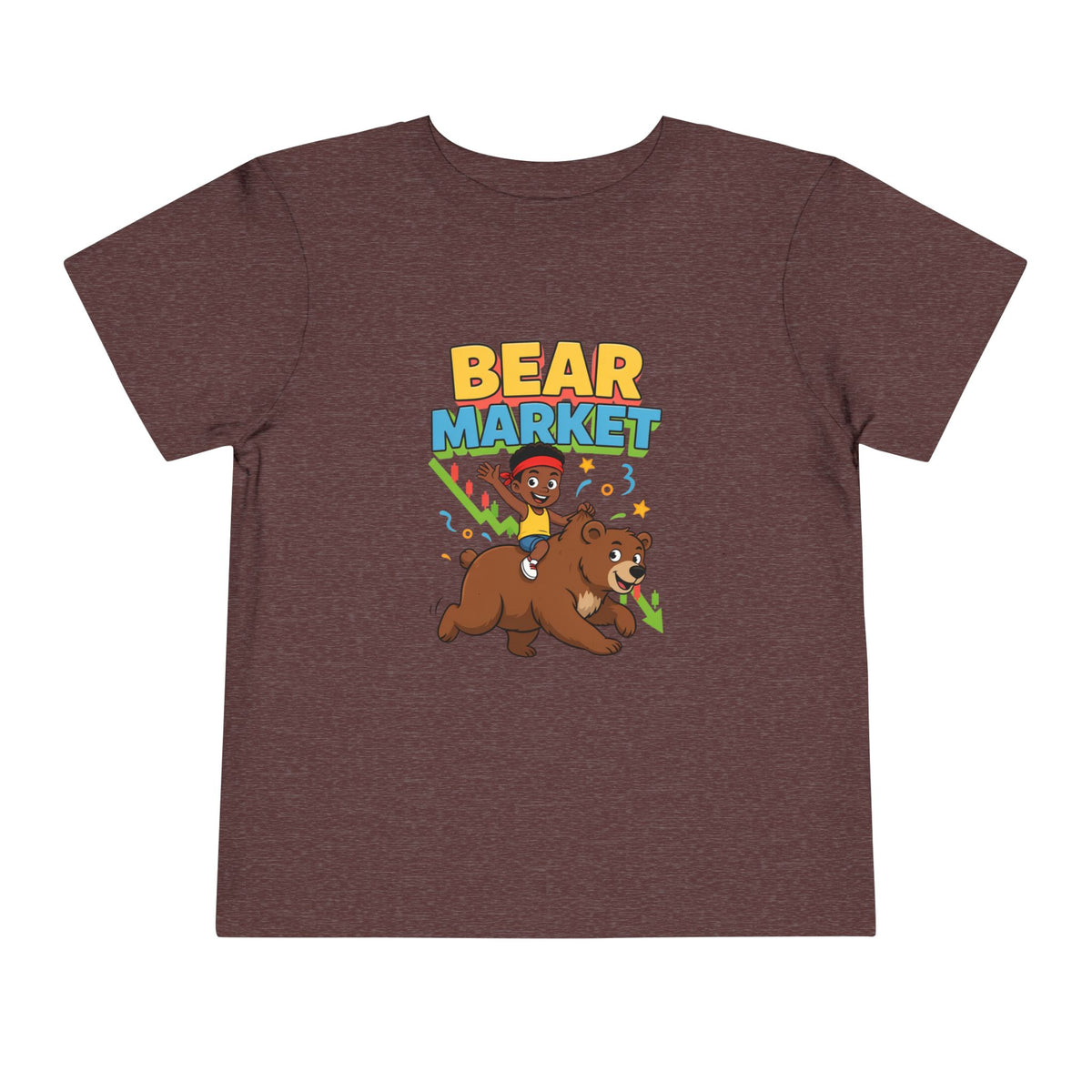 BEAR MARKET. Boys' Toddler Tee | Funny Finance Kids Clothing