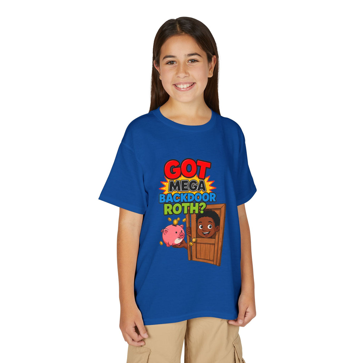 GOT MEGA BACKDOOR ROTH? Boys' Youth Tee | Funny Finance Kids Clothing