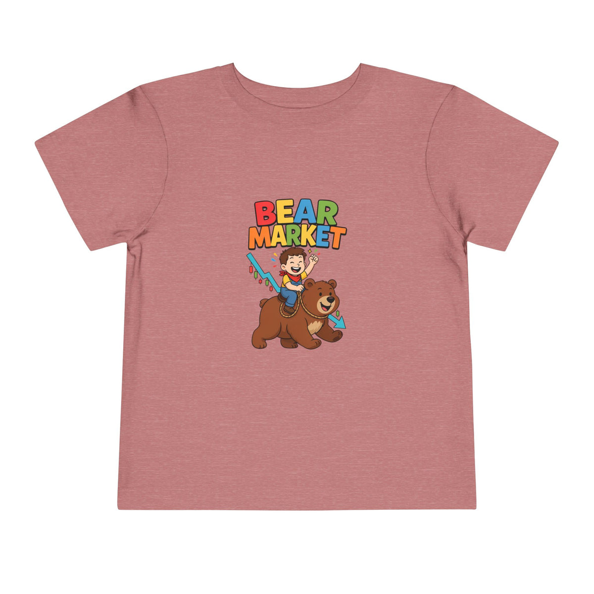 BEAR MARKET. Boys' Toddler Tee | Funny Finance Kids Clothing