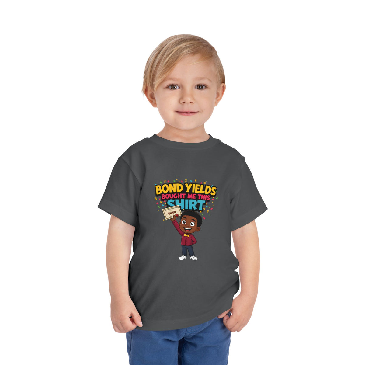 BOND YIELDS BOUGHT ME THIS SHIRT. Boys' Toddler Tee | Funny Finance Kids Clothing