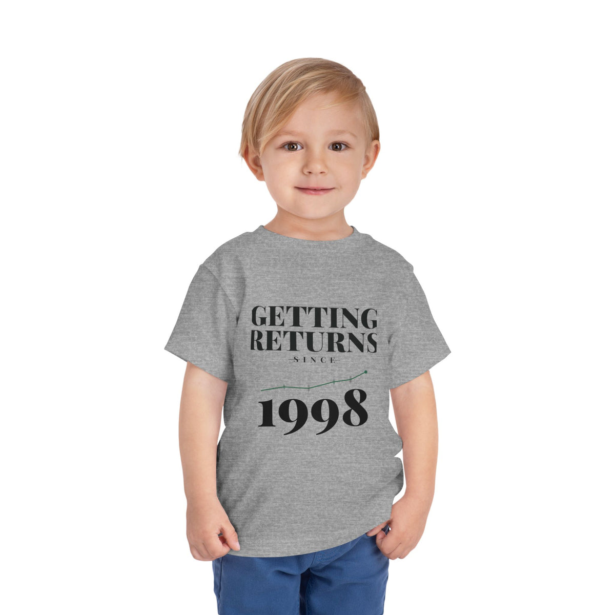 GETTING RETURNS SINCE [YEAR]. Toddler Tee | Personalized Funny Finance Kids Shirt