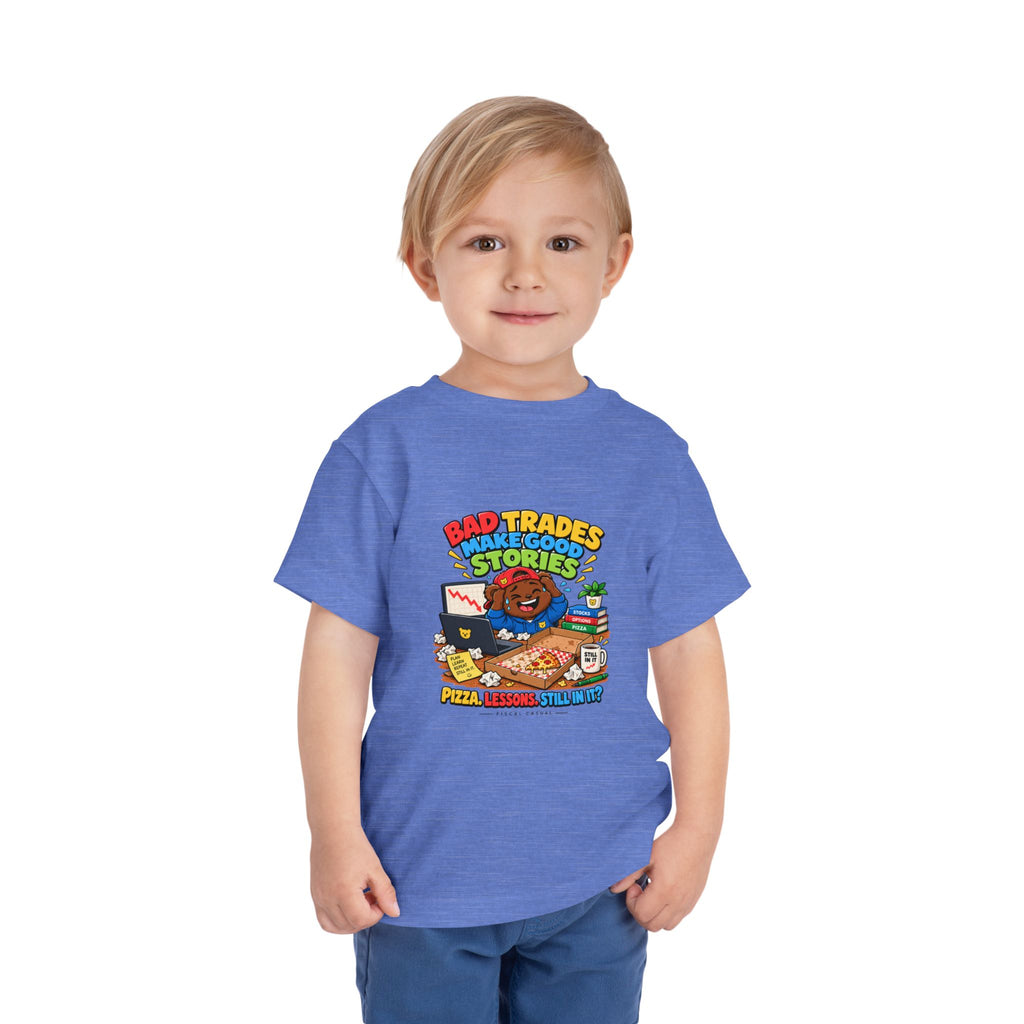 BEAR BAD TRADES. Toddler Tee | Funny Finance Kids Clothing