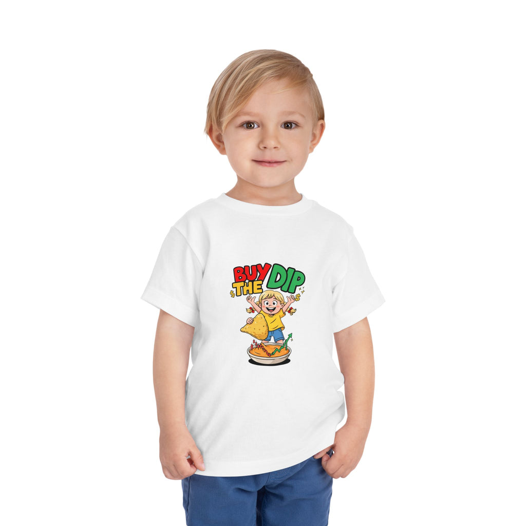BUY THE DIP. Girls' Toddler Tee | Funny Finance Kids Clothing