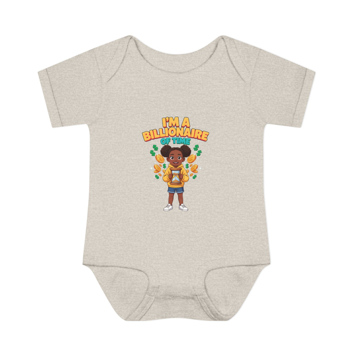 I'M A BILLIONAIRE OF TIME. Boys' Baby Bodysuit | Funny Finance Kids Clothing
