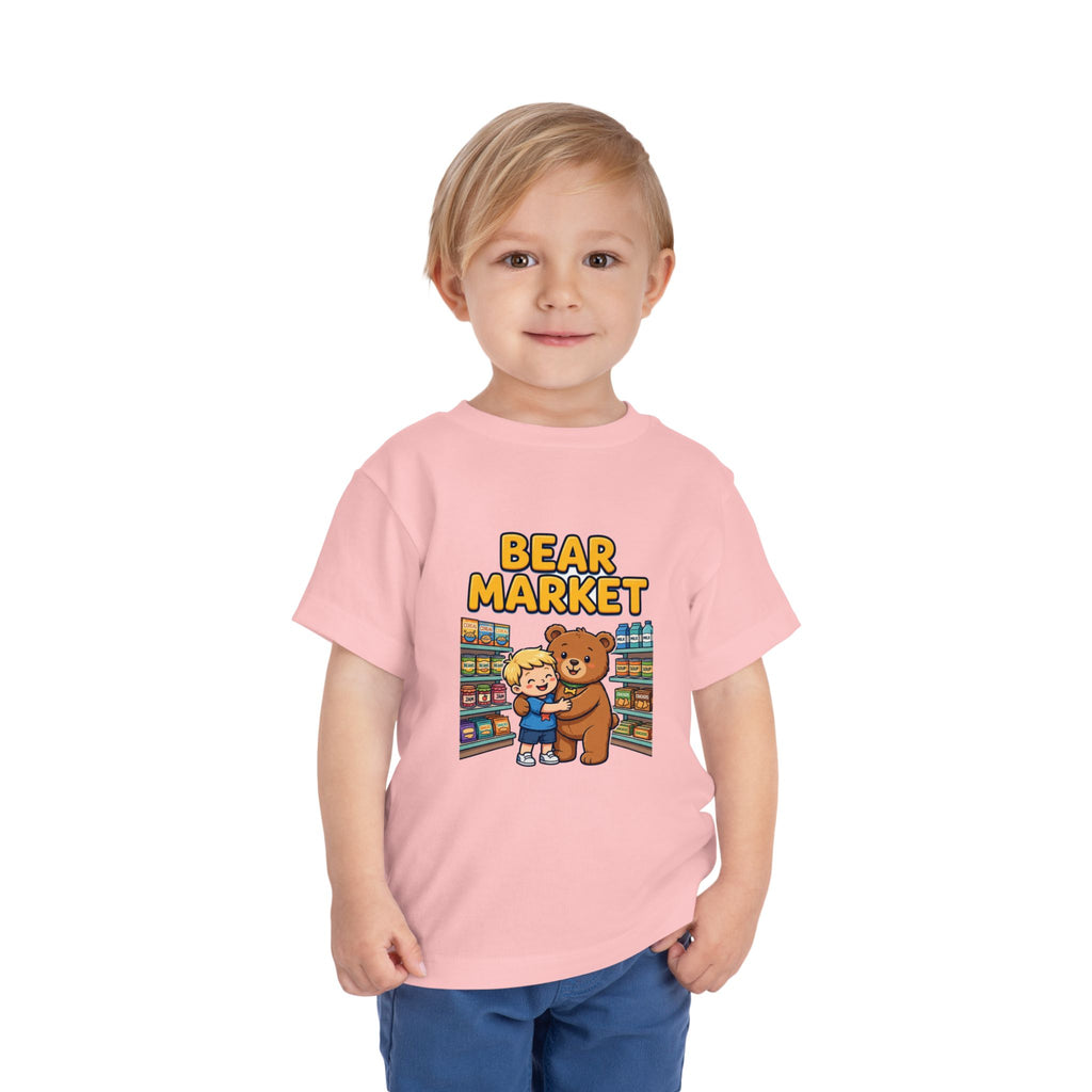 BEAR MARKET. Boys' Toddler Tee | Funny Finance Kids Clothing