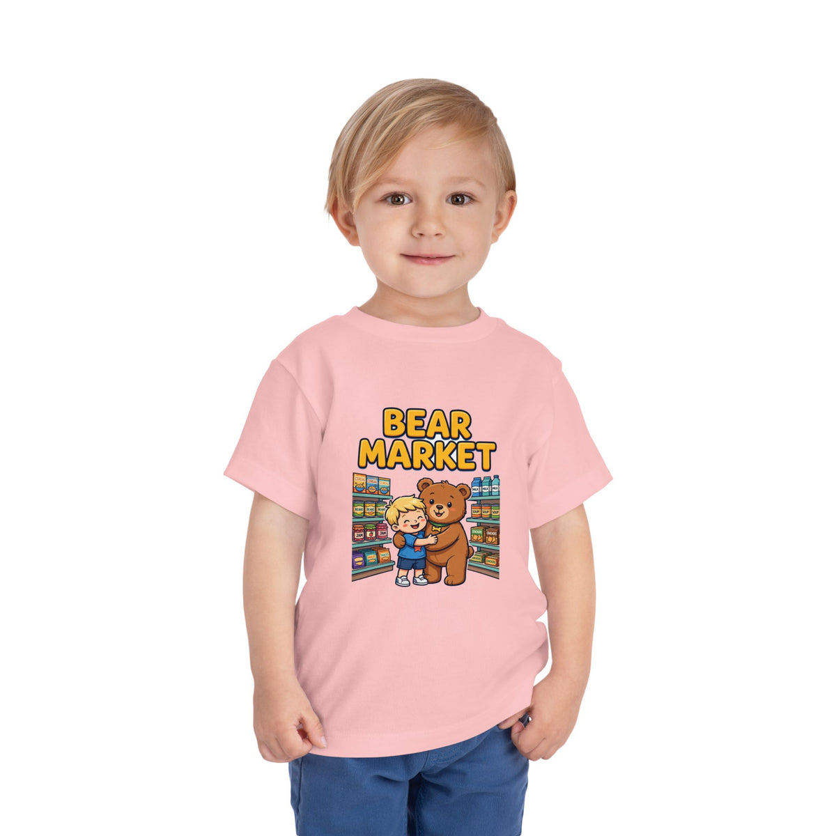 BEAR MARKET. Boys' Toddler Tee | Funny Finance Kids Clothing