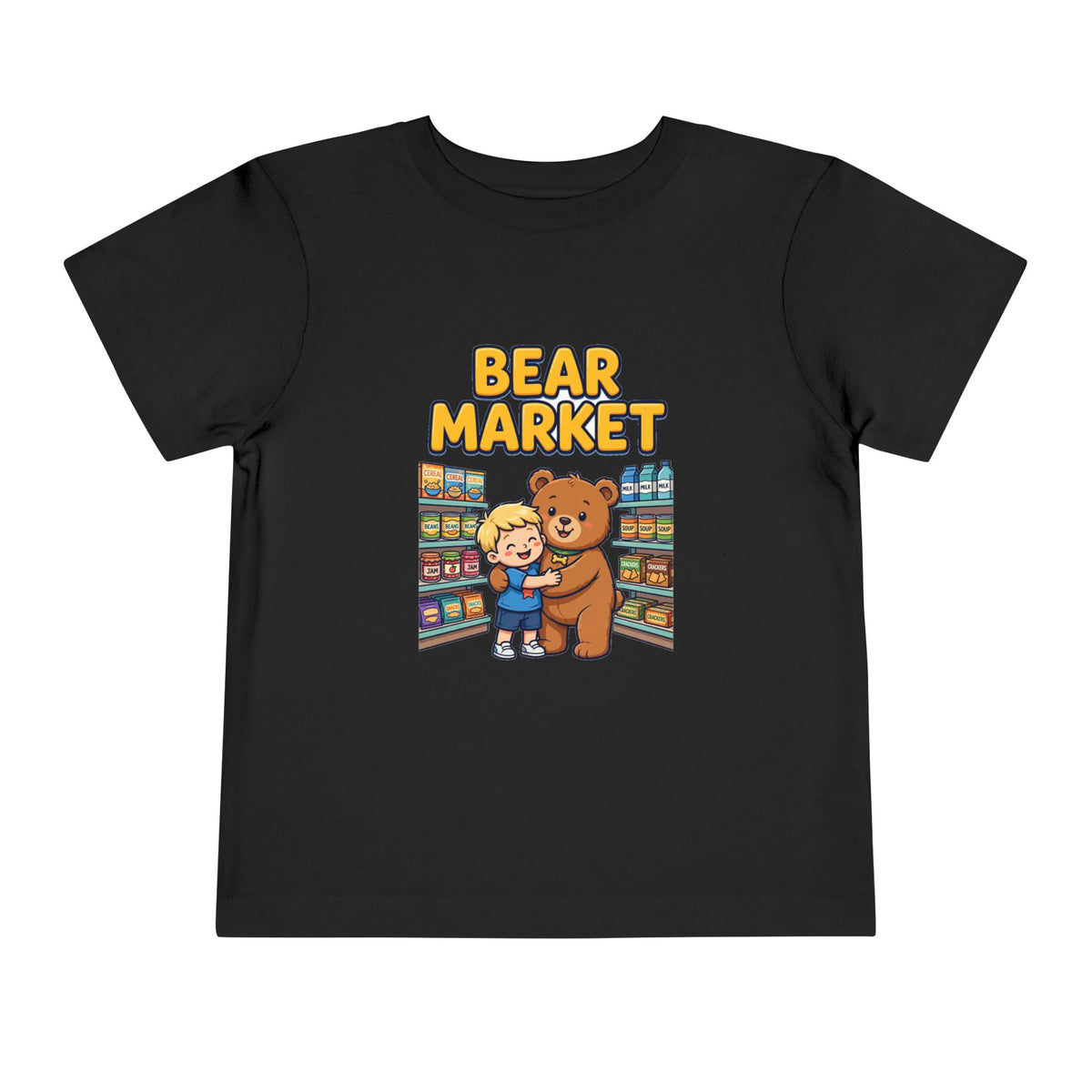 BEAR MARKET. Boys' Toddler Tee | Funny Finance Kids Clothing