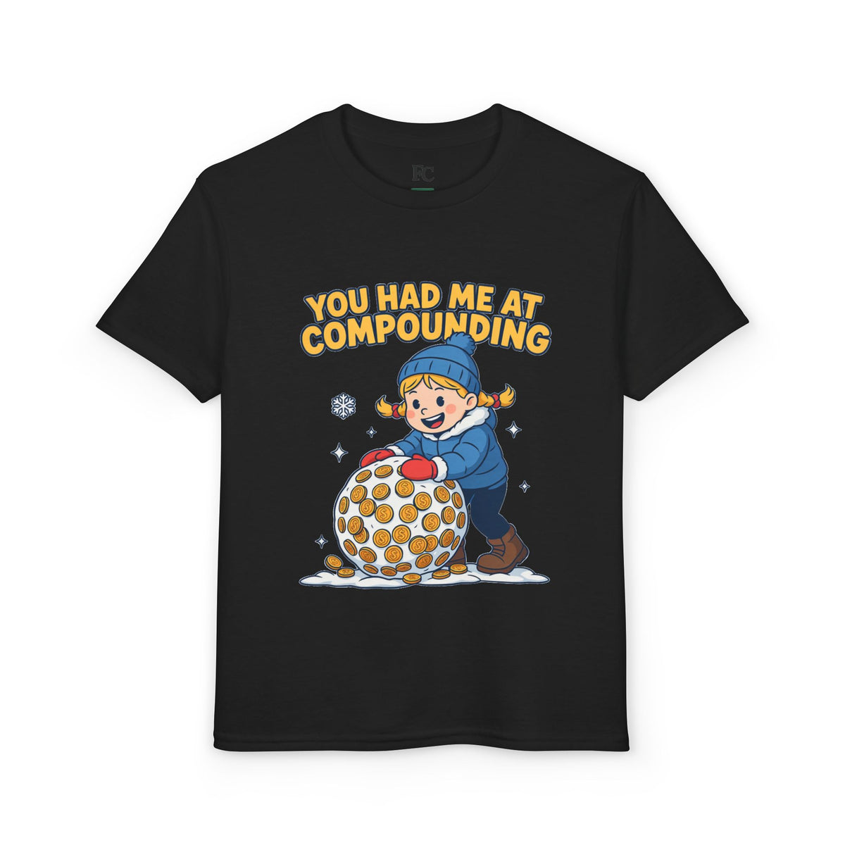 YOU HAD ME AT COMPOUNDING. Girls' Youth Tee | Funny Finance Kids Clothing