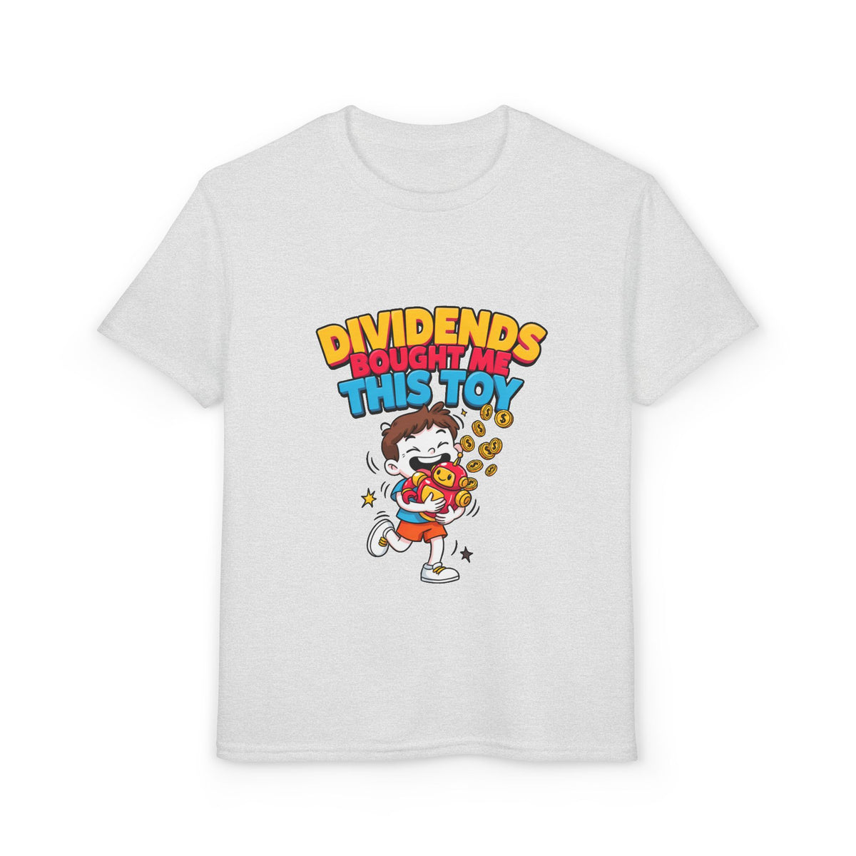 DIVIDENDS BOUGHT ME THIS TOY. Boys' Youth Tee | Funny Finance Kids Clothing