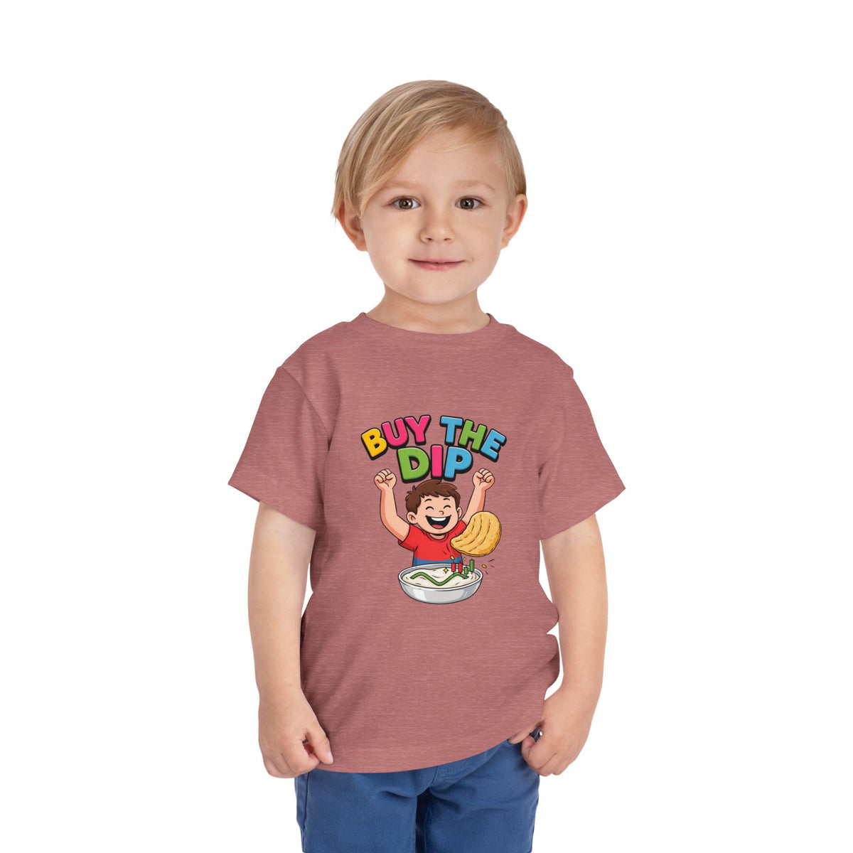 BUY THE DIP. Boys' Toddler Tee | Funny Finance Kids Clothing