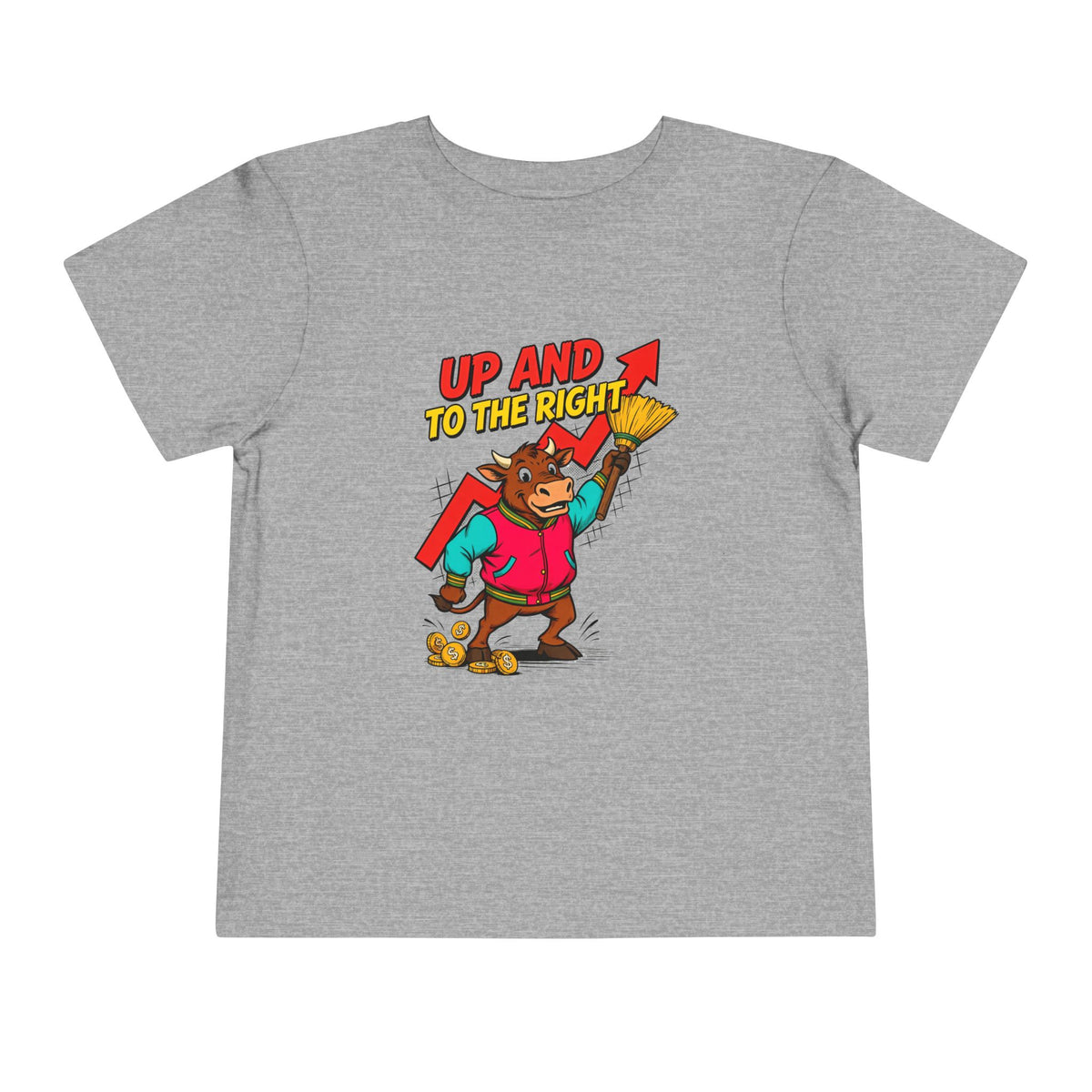 UP AND TO THE RIGHT. Toddler Tee | Funny Finance Kids Clothing