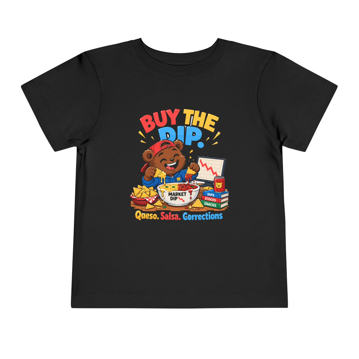 BUY THE DIP BEAR. Toddler Tee | Funny Finance Kids Clothing