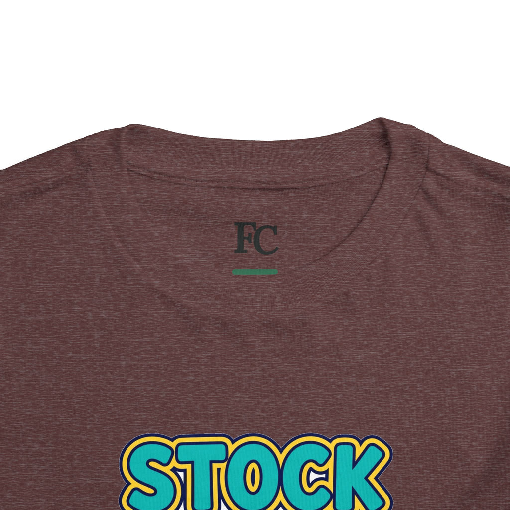 STOCK SPLIT. Girls' Toddler Tee | Funny Finance Kids Clothing