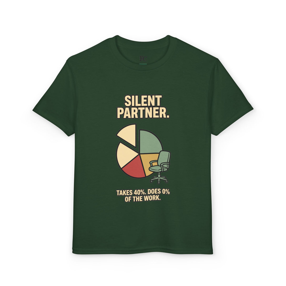 SILENT PARTNER. Youth Tee | Funny Finance Kids Shirt