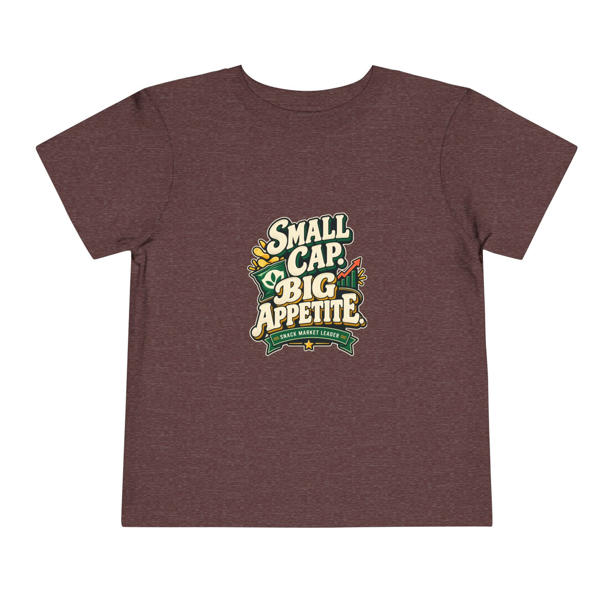 SMALL CAP. BIG APPETITE. Toddler Tee | Funny Finance Kids Clothing