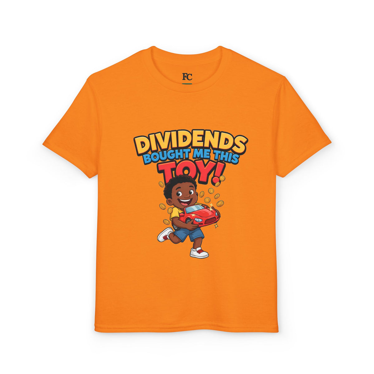 DIVIDENDS BOUGHT ME THIS TOY. Boys' Youth Tee | Funny Finance Kids Clothing