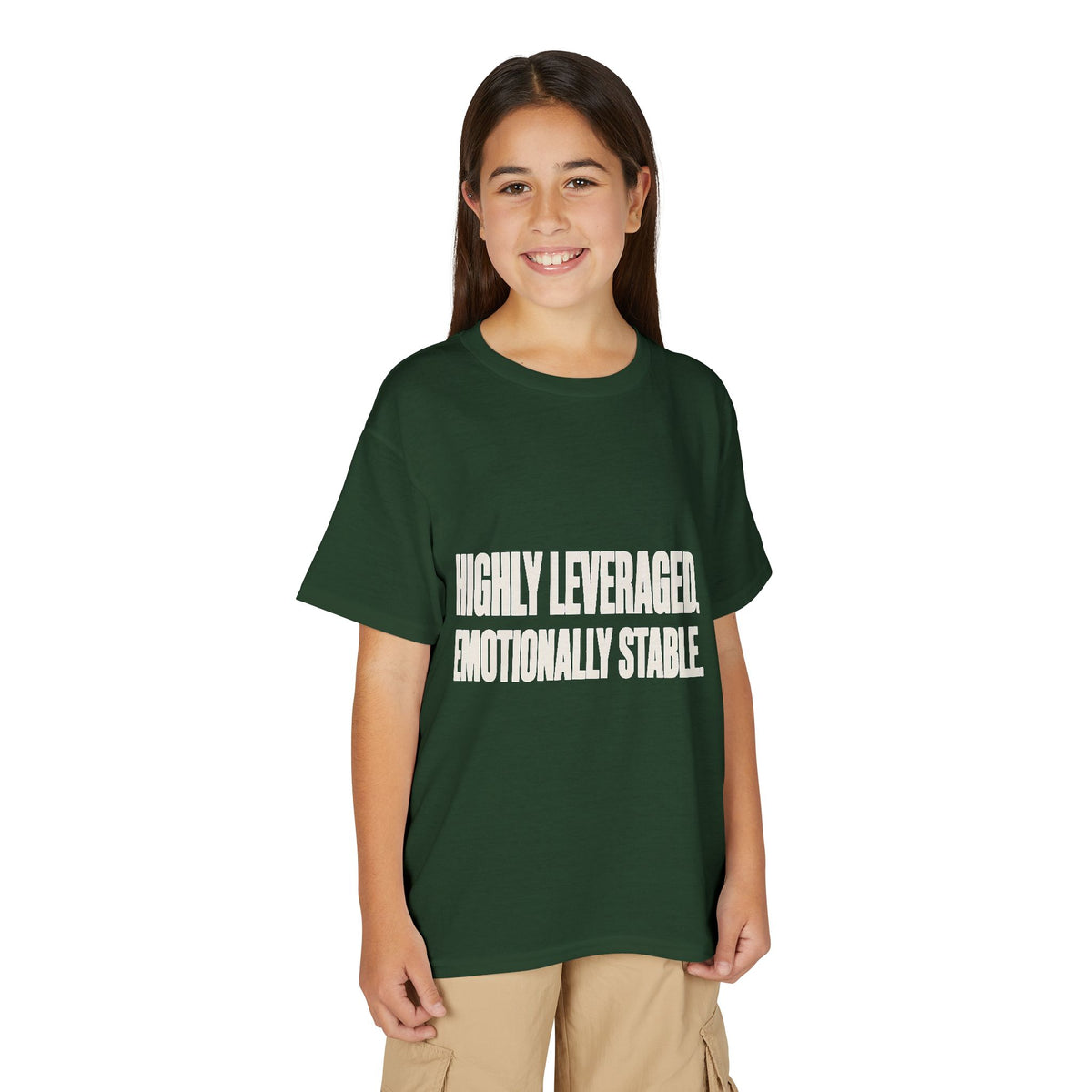 HIGHLY LEVERAGED. EMOTIONALLY STABLE. Youth Tee