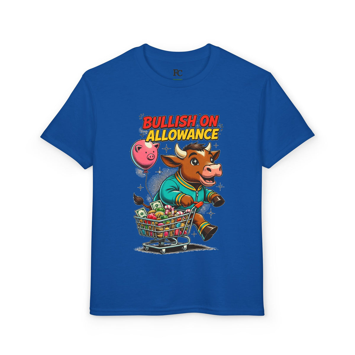 BULLISH ON ALLOWANCE. Youth Tee | Funny Finance Kids Clothing