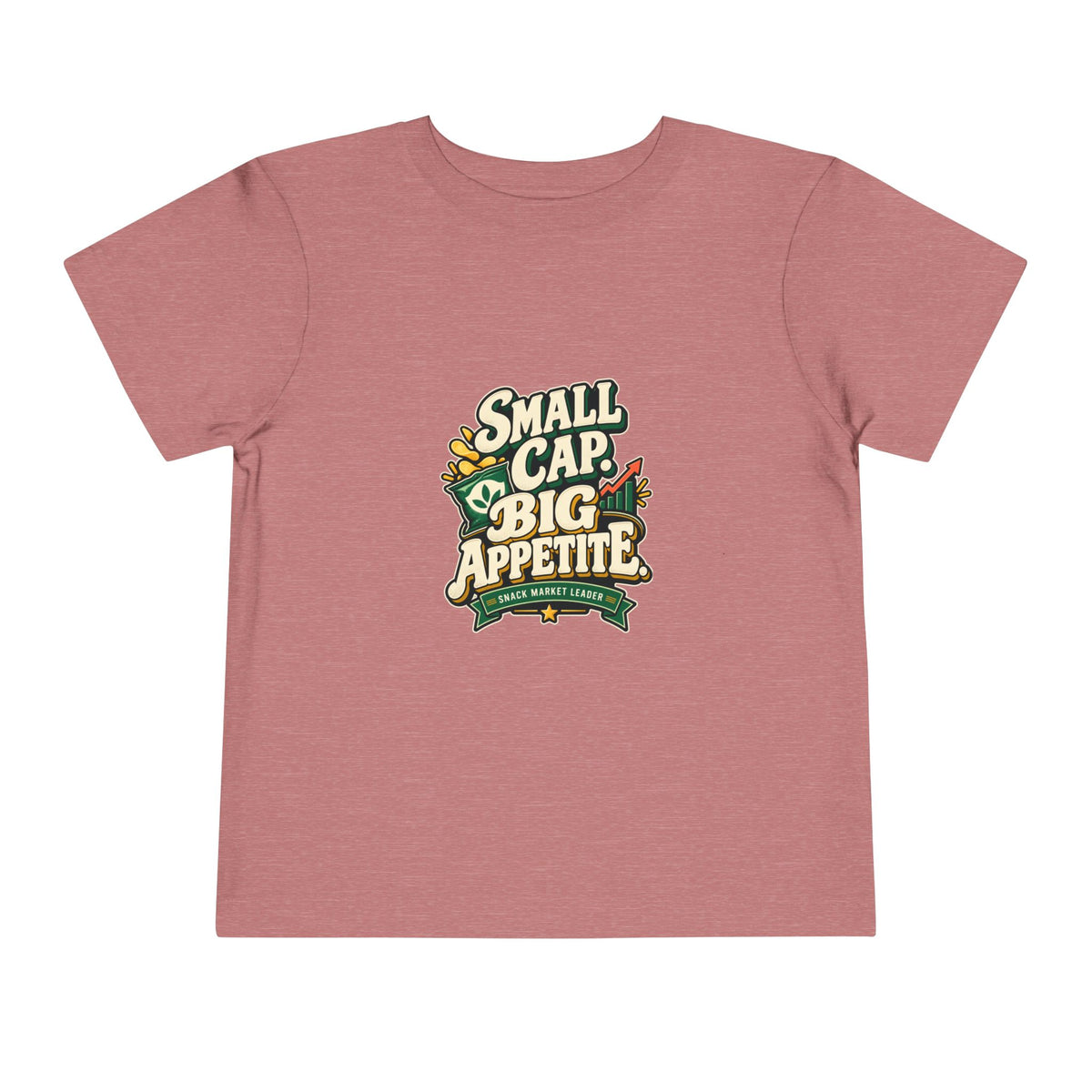 SMALL CAP. BIG APPETITE. Toddler Tee | Funny Finance Kids Clothing