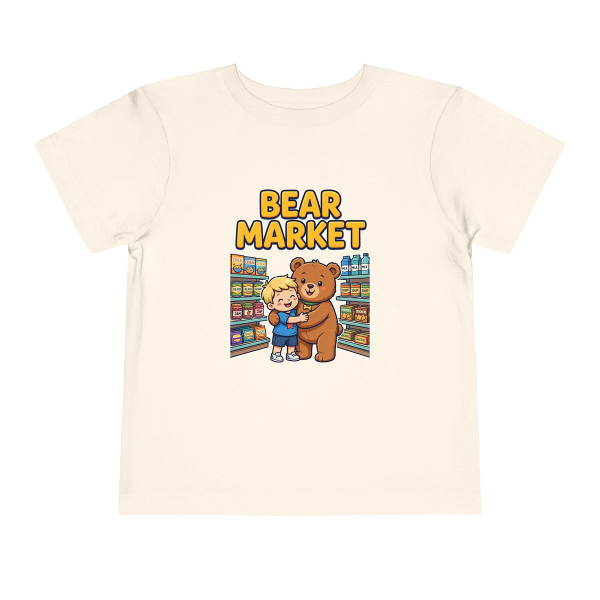 BEAR MARKET. Boys' Toddler Tee | Funny Finance Kids Clothing