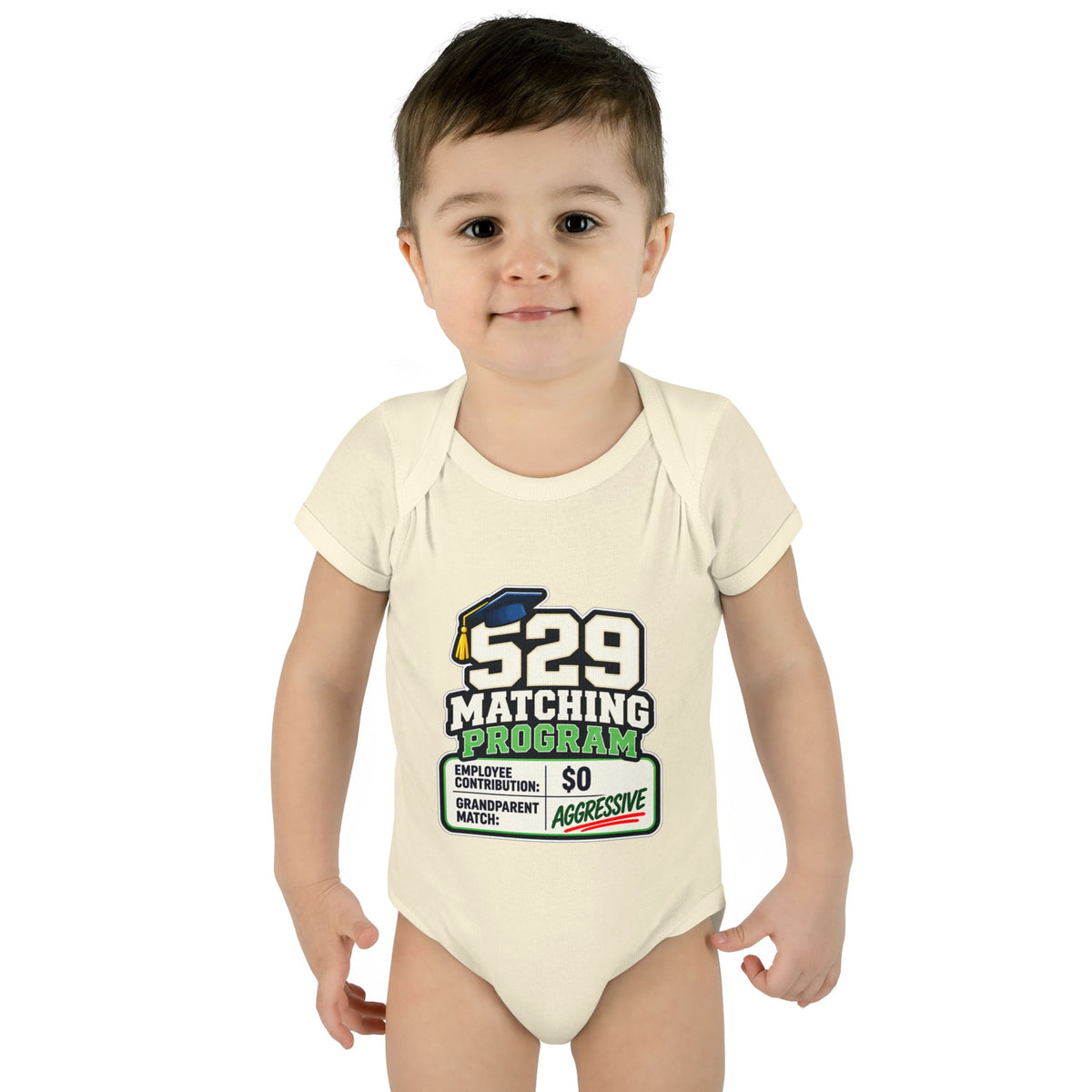 529 Matching Program: Grandparents Baby Bodysuit | Funny Finance Kids Clothing