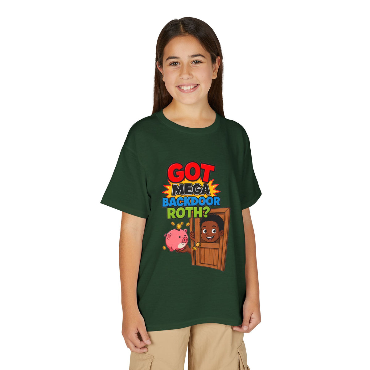 GOT MEGA BACKDOOR ROTH? Boys' Youth Tee | Funny Finance Kids Clothing
