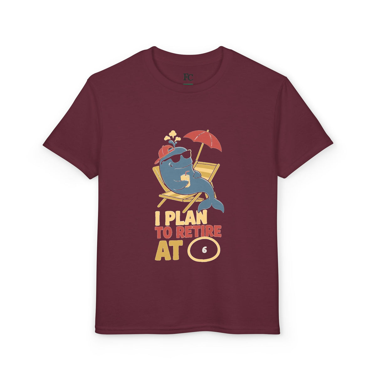 I PLAN TO RETIRE AT [AGE]. Youth Tee | Personalized Funny Finance Kids Shirt