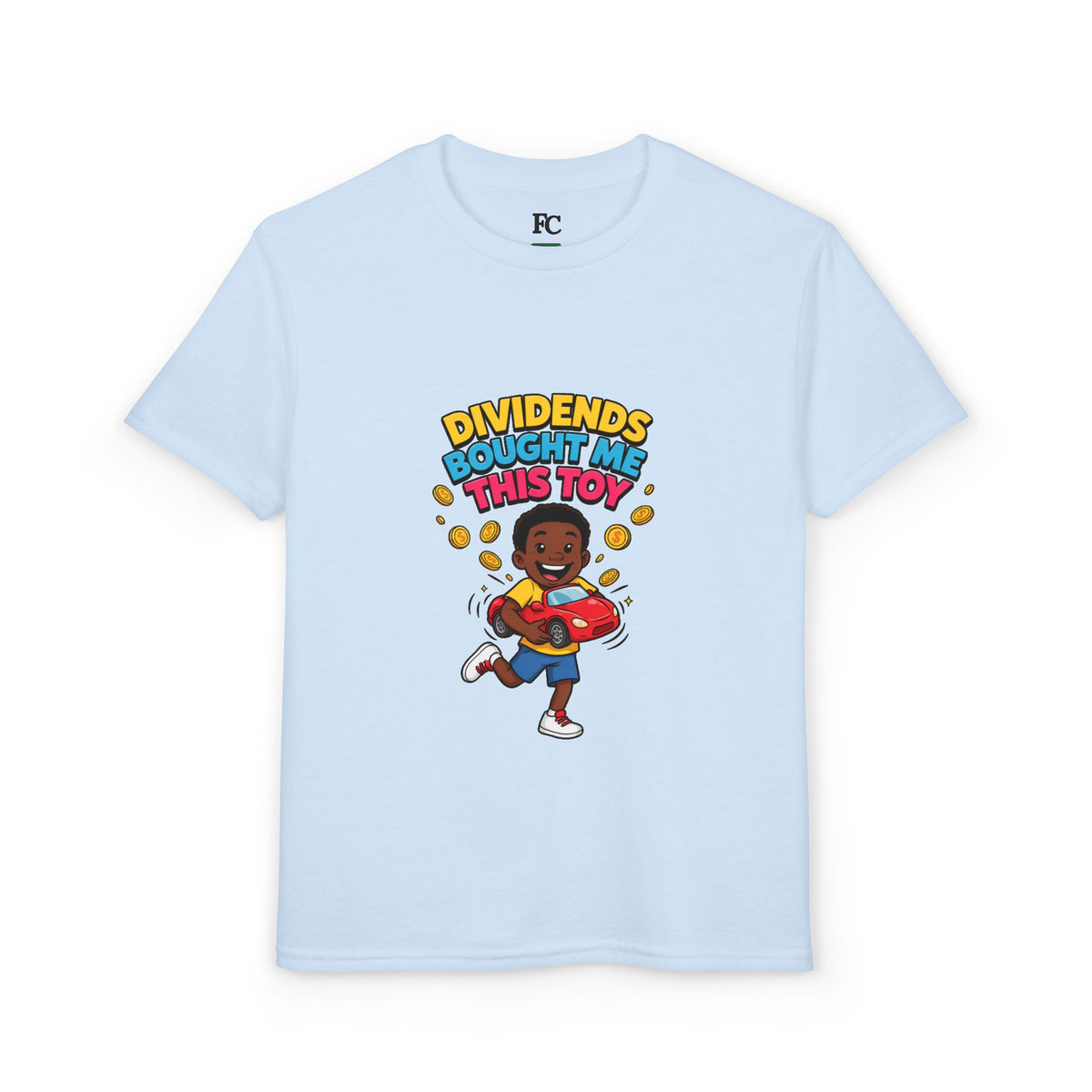 DIVIDENDS BOUGHT ME THIS TOY. Boys' Youth Tee | Funny Finance Kids Clothing