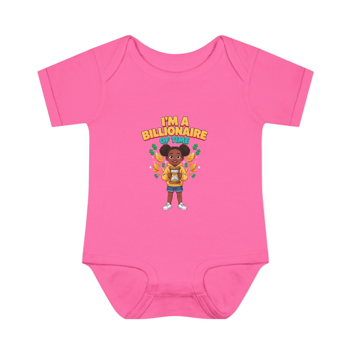 I'M A BILLIONAIRE OF TIME. Boys' Baby Bodysuit | Funny Finance Kids Clothing