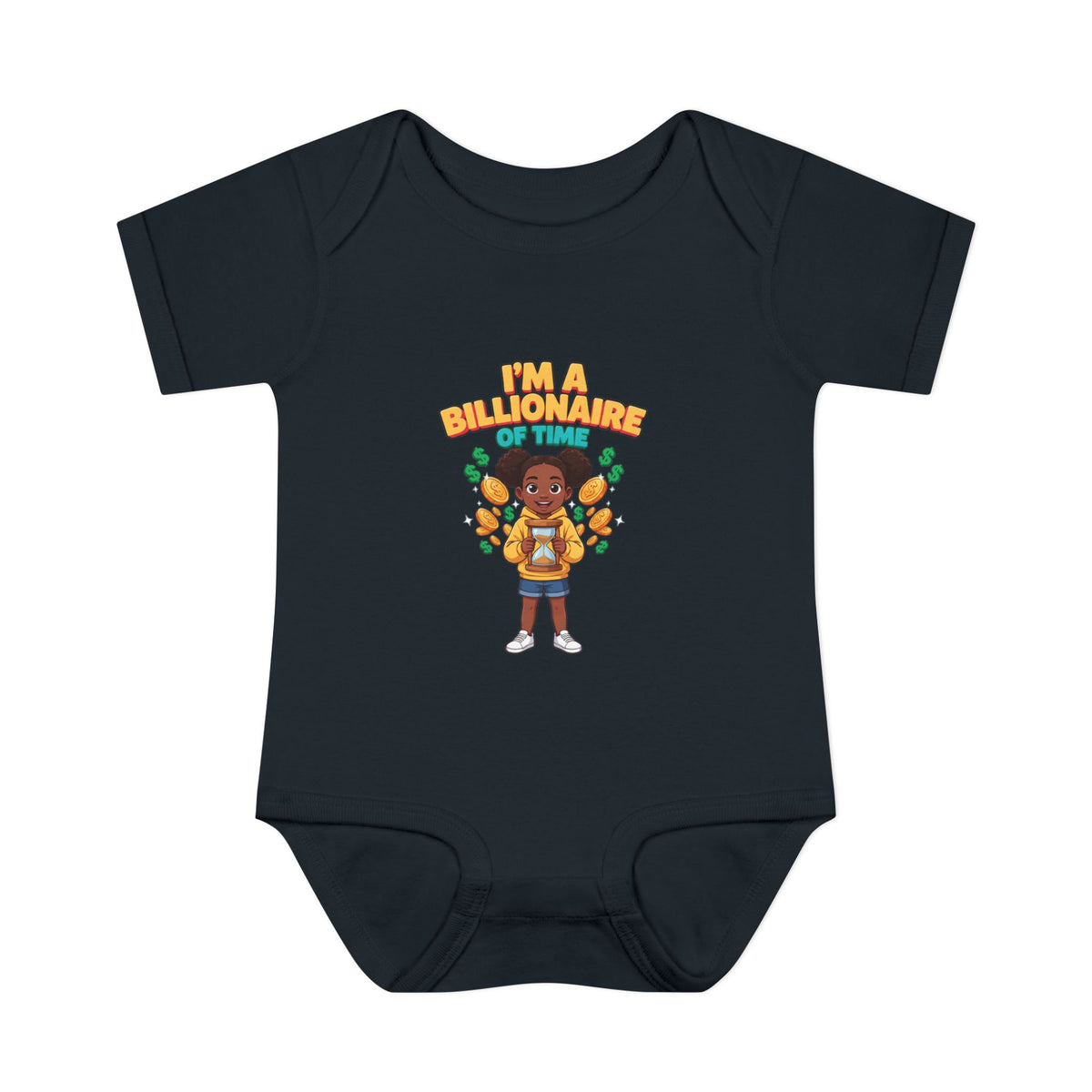 I'M A BILLIONAIRE OF TIME. Boys' Baby Bodysuit | Funny Finance Kids Clothing