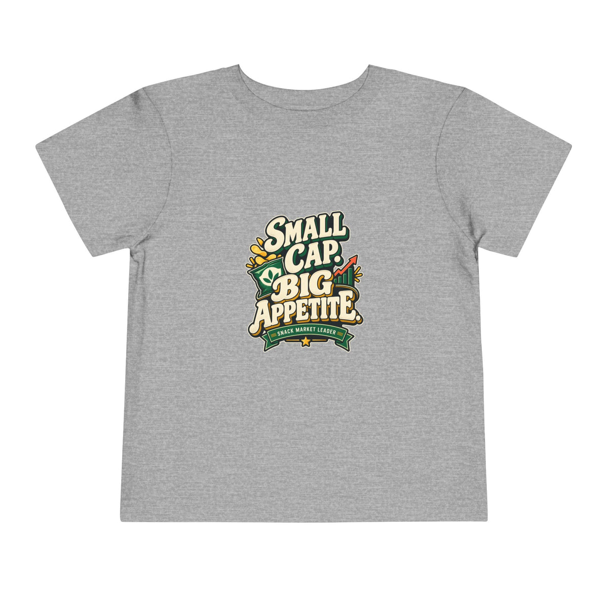 SMALL CAP. BIG APPETITE. Toddler Tee | Funny Finance Kids Clothing