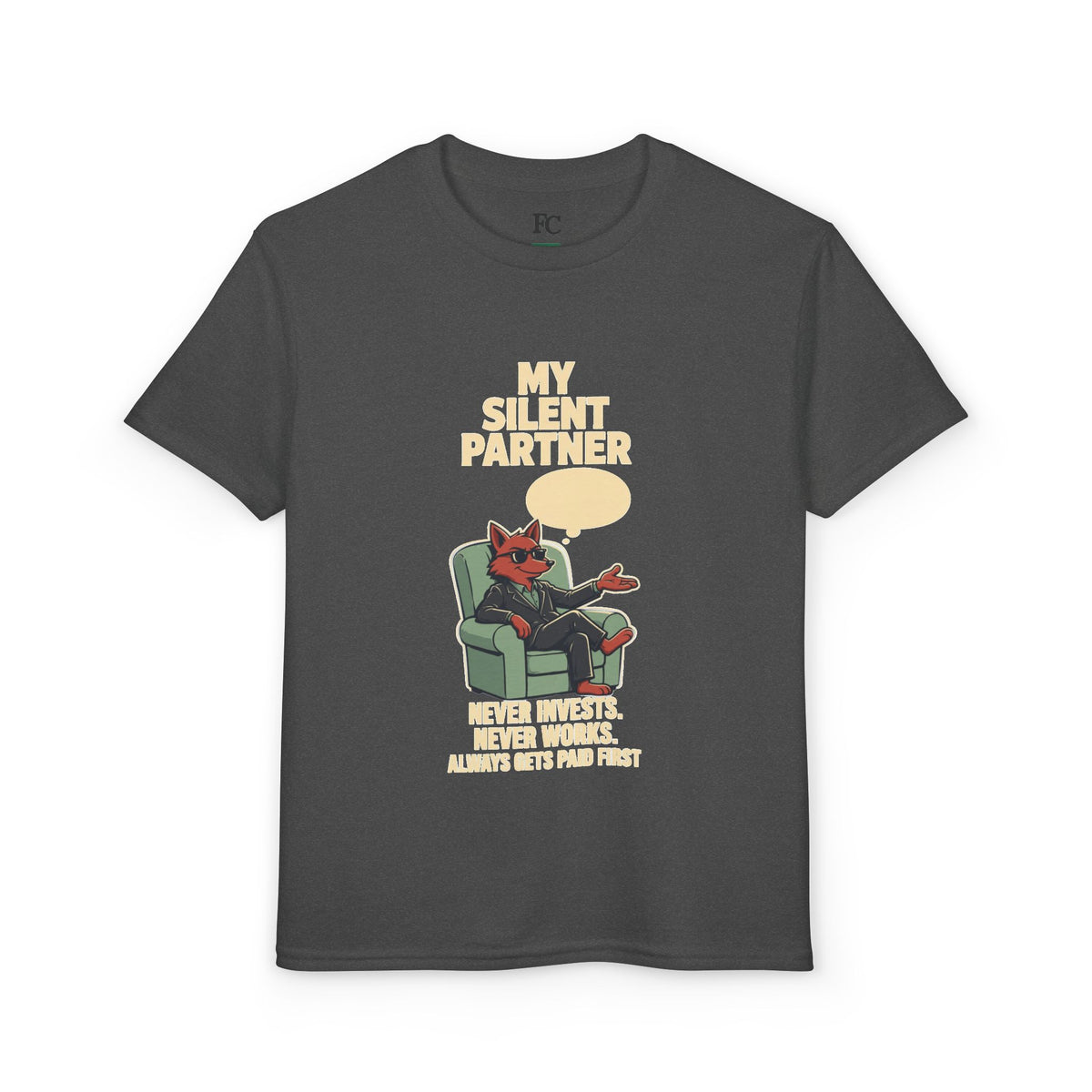 MY SILENT PARTNER. Youth Tee | Funny Finance Kids Shirt