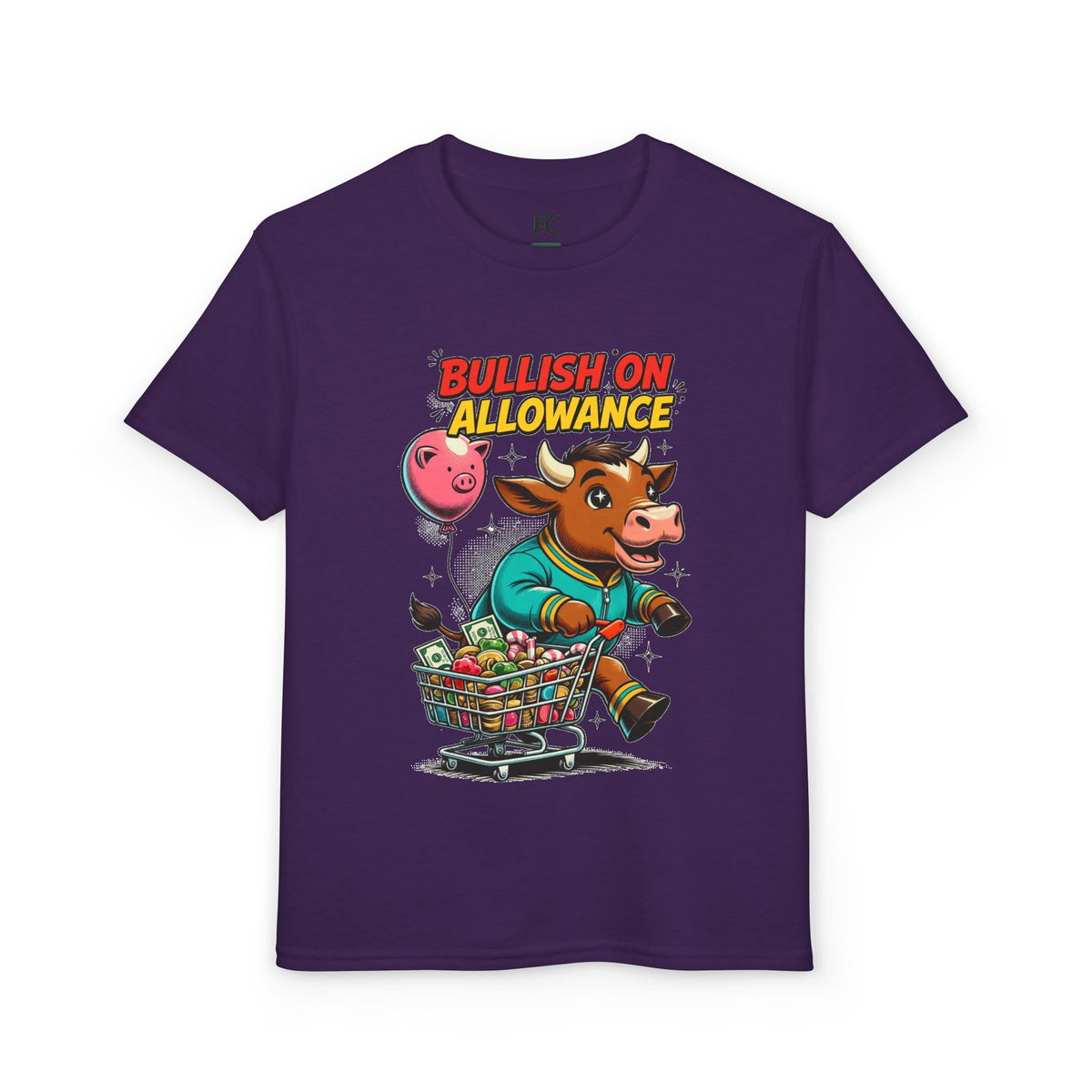 BULLISH ON ALLOWANCE. Youth Tee | Funny Finance Kids Clothing