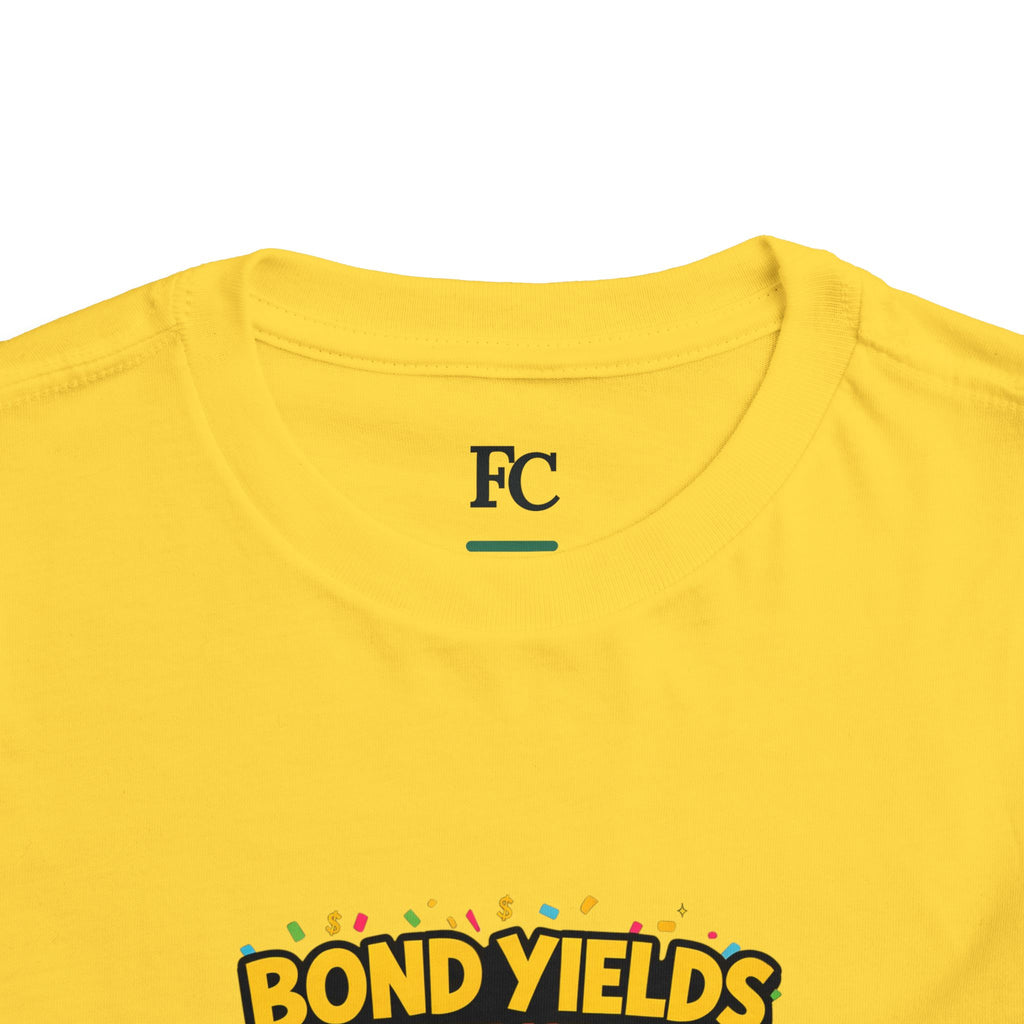 BOND YIELDS BOUGHT ME THIS SHIRT. Boys' Toddler Tee | Funny Finance Kids Clothing