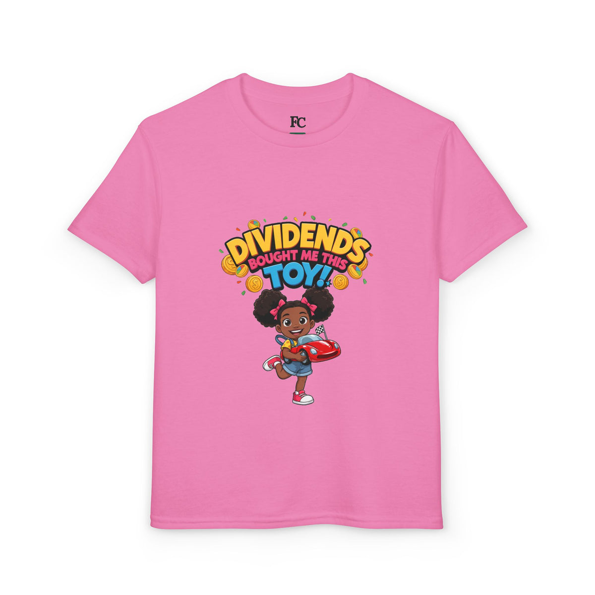 DIVIDENDS BOUGHT ME THIS TOY. Girls' Youth Tee | Funny Finance Kids Clothing