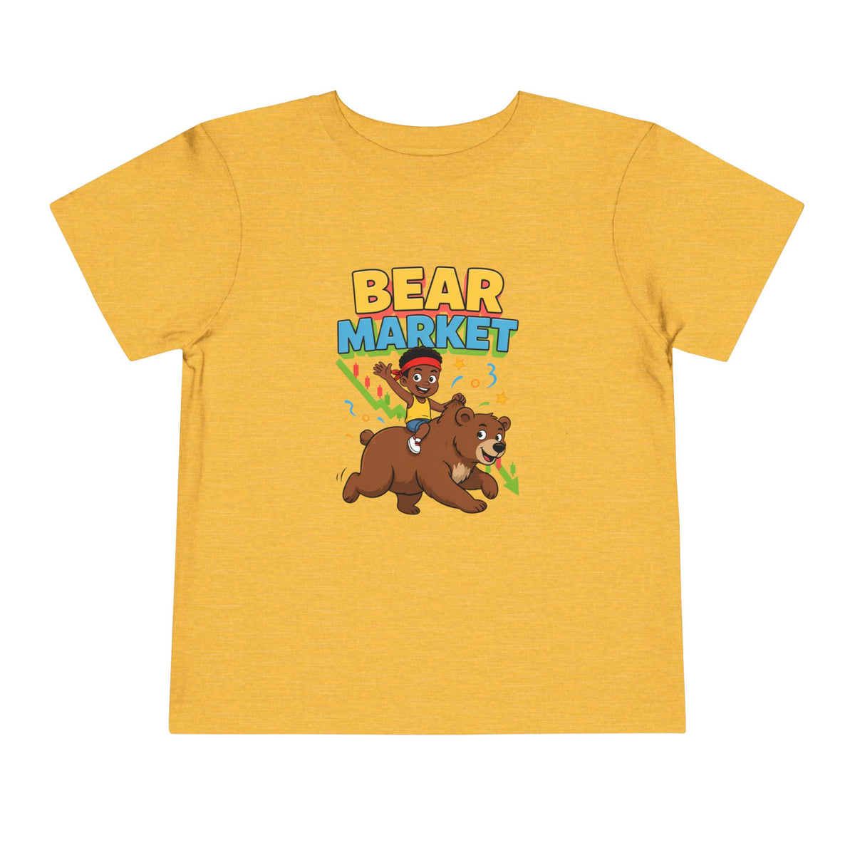 BEAR MARKET. Boys' Toddler Tee | Funny Finance Kids Clothing
