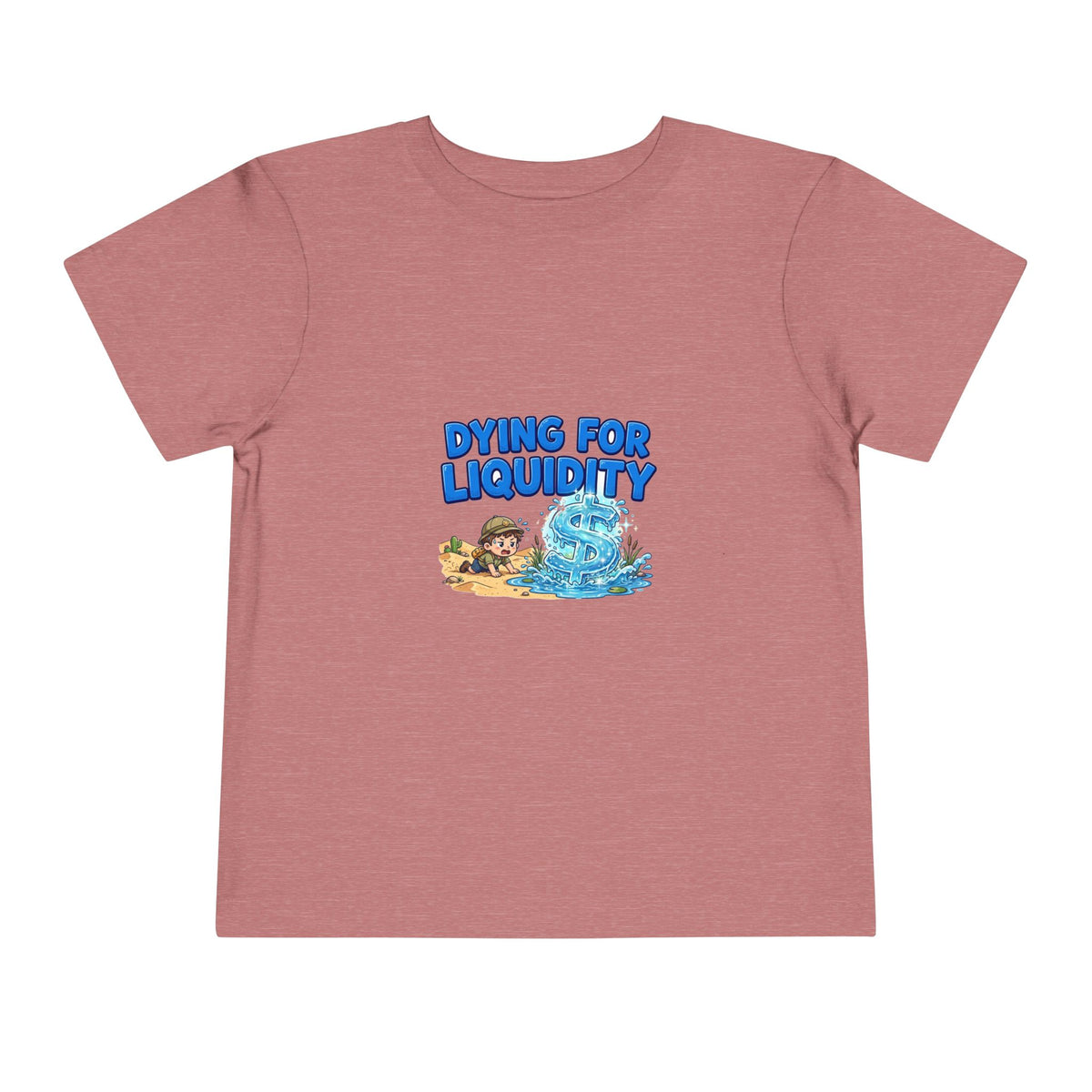 DYING FOR LIQUIDITY. Boys' Toddler Tee | Funny Finance Kids Clothing
