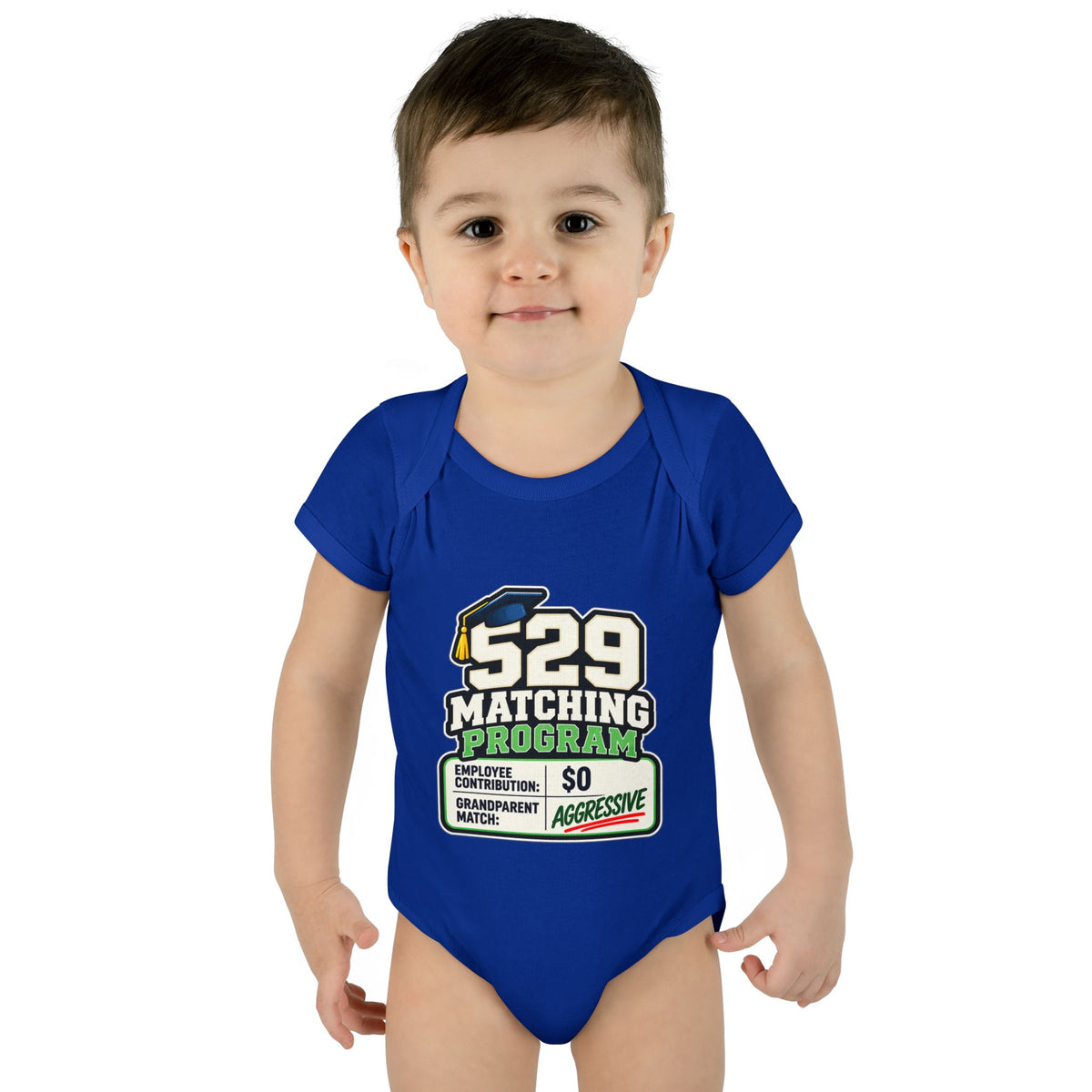 529 Matching Program: Grandparents Baby Bodysuit | Funny Finance Kids Clothing